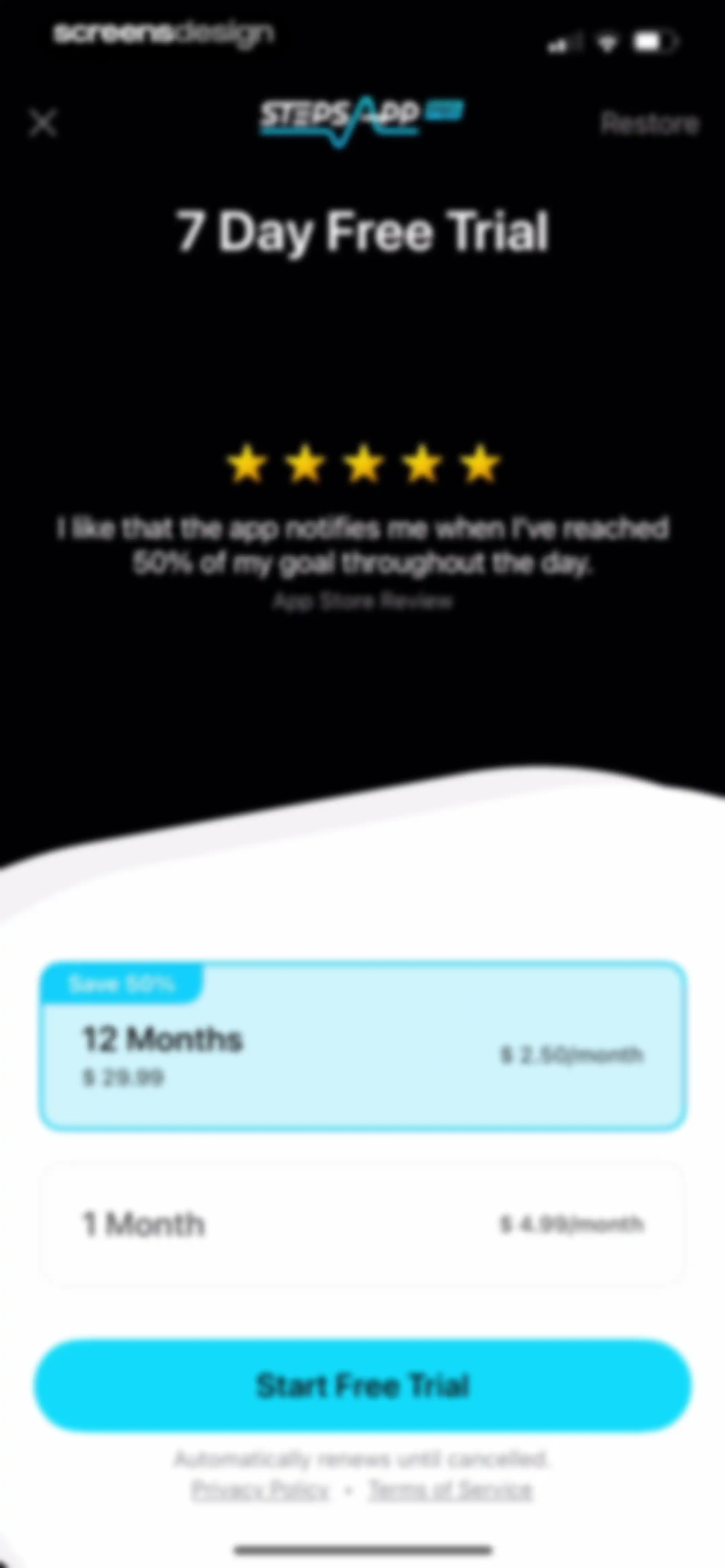 StepsApp Pedometer screen 27