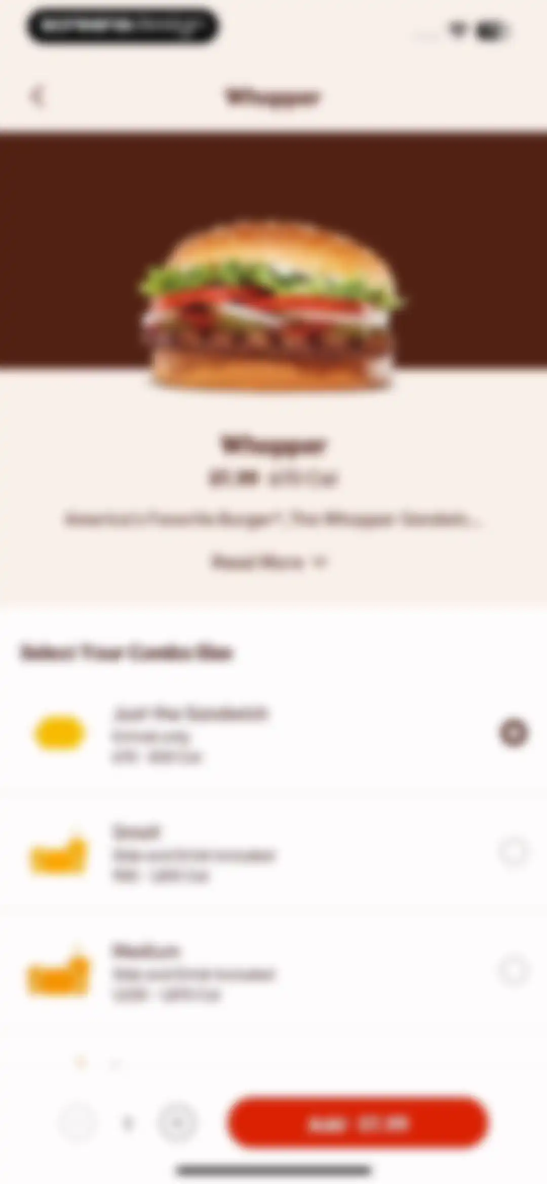 BURGER KING® App screen 31