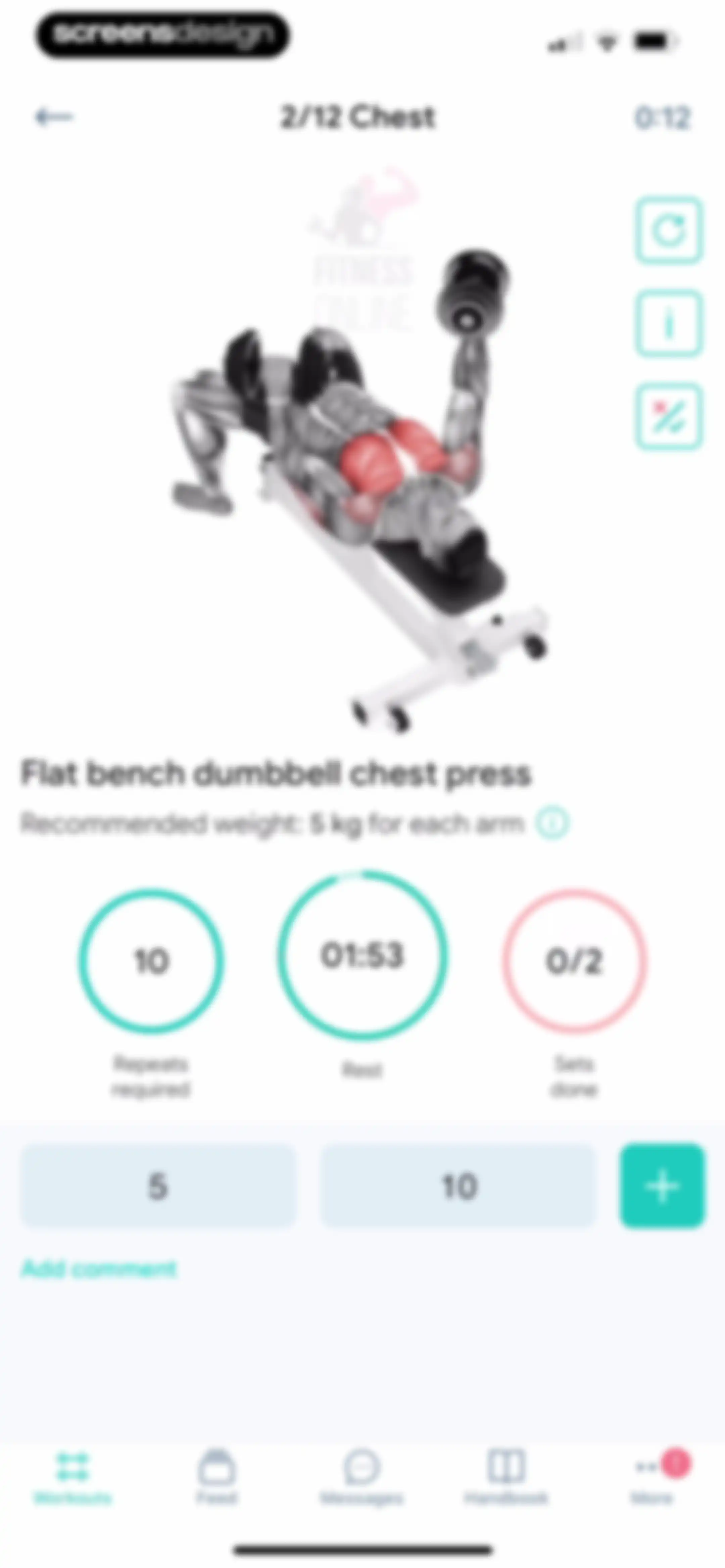 Fitness App: Gym Workout Plan screen 46