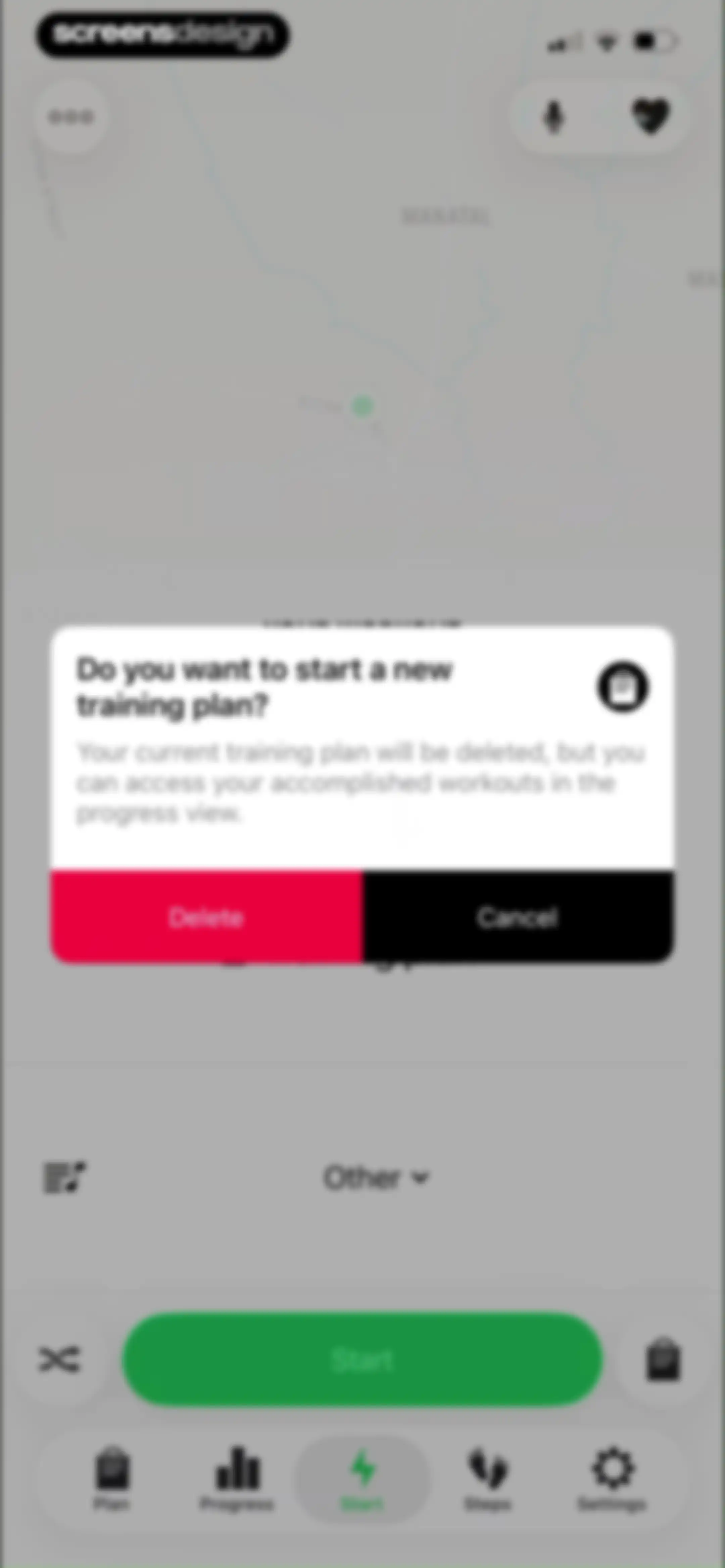 Running Walking Tracker Goals screen 64