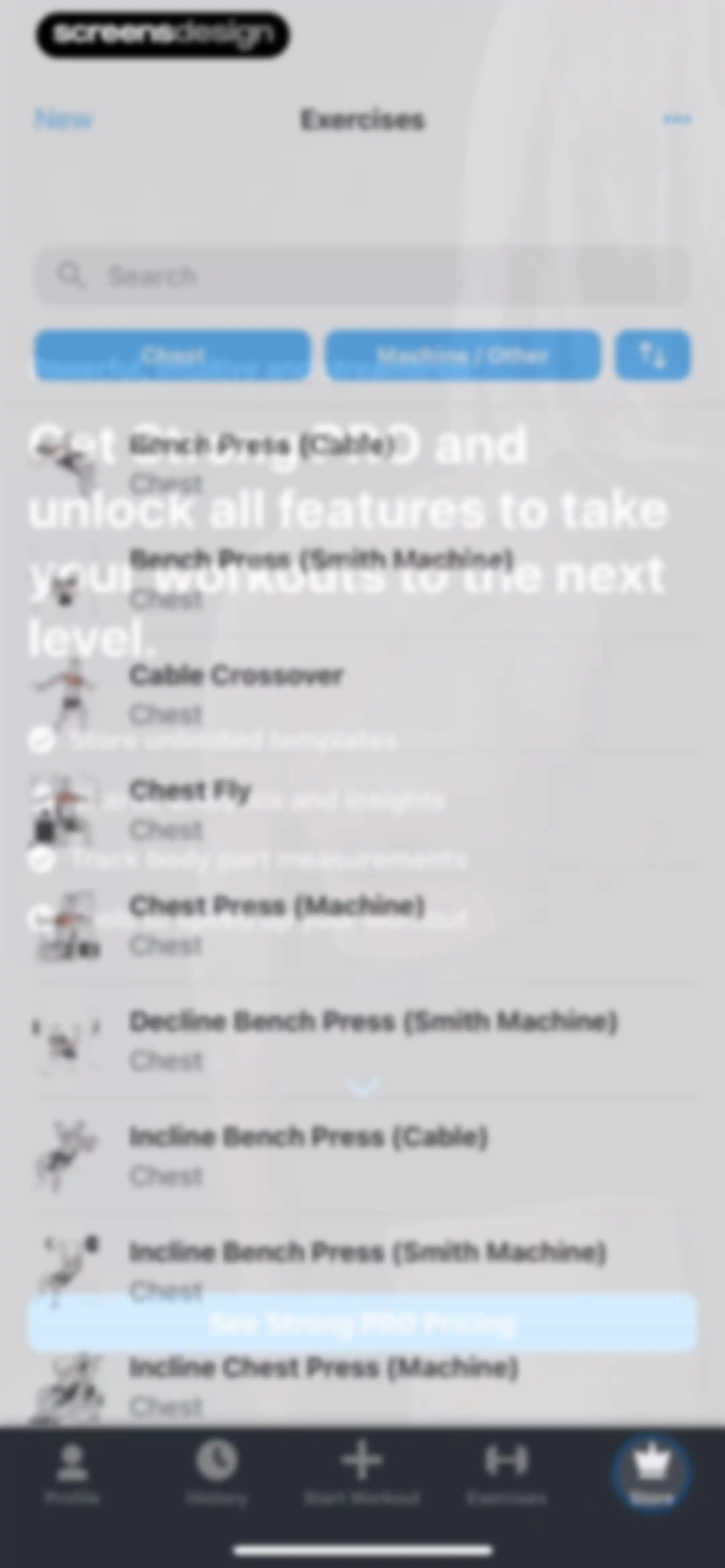 Strong Workout Tracker Gym Log screen 97