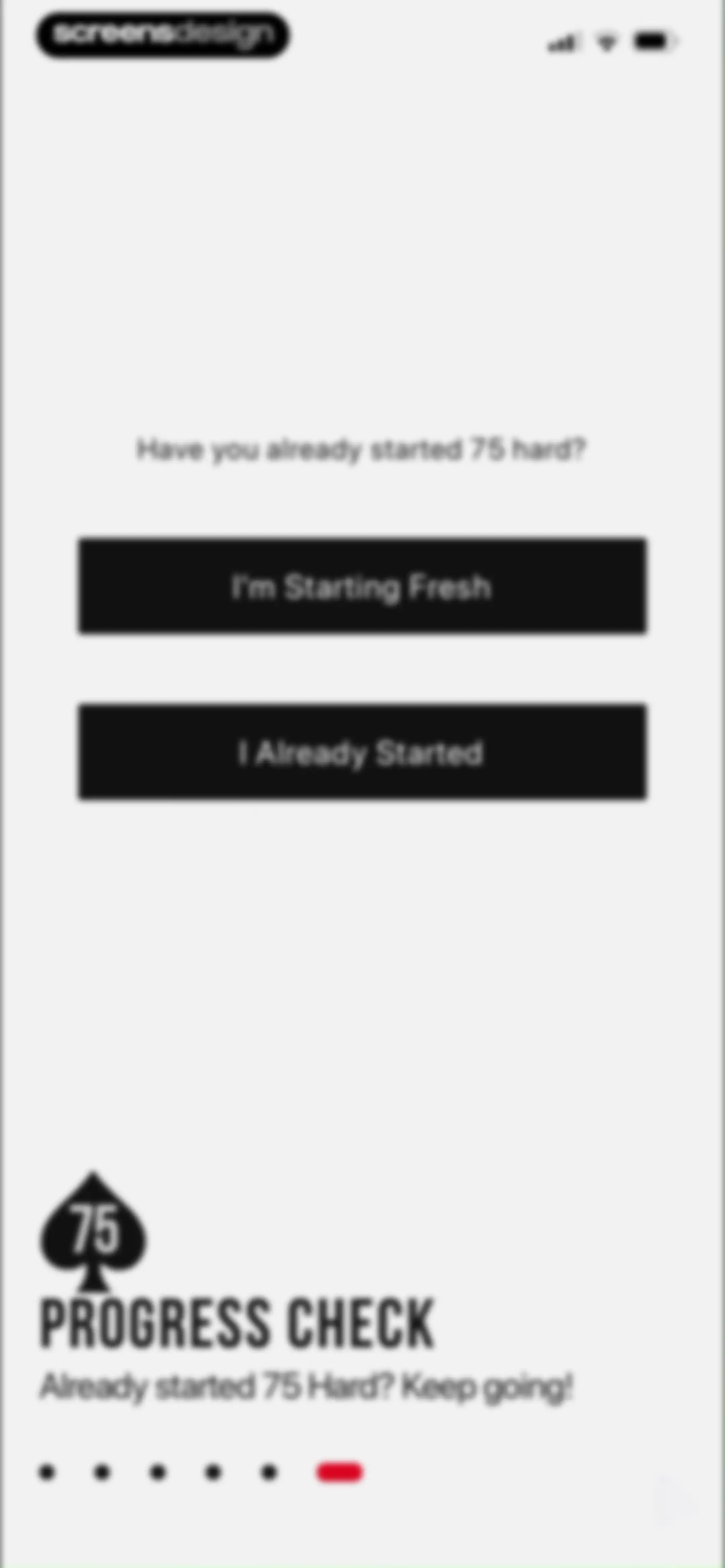 75 Hard screen 16