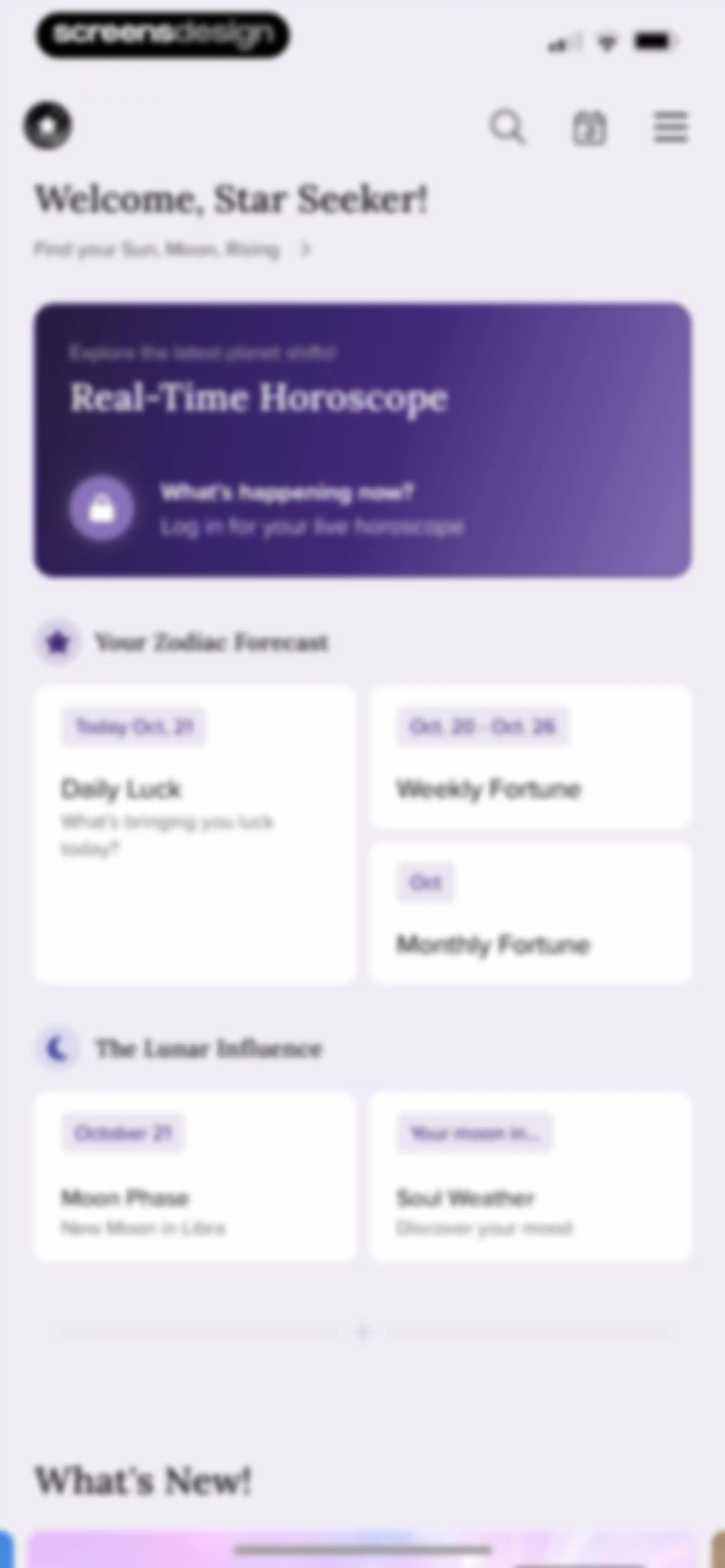 FORCETELLER: Daily Horoscope screen 7