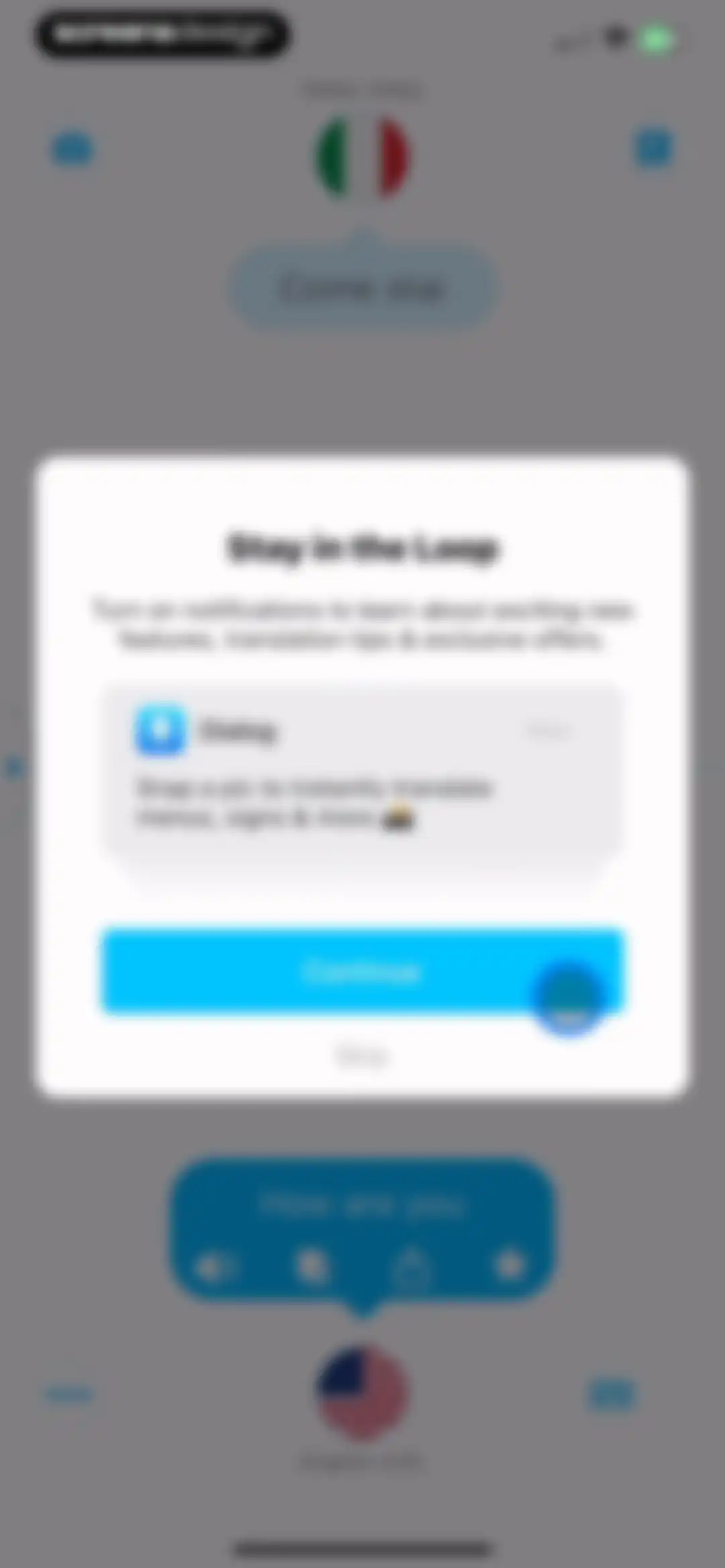 Dialog - Translate Speech screen 15
