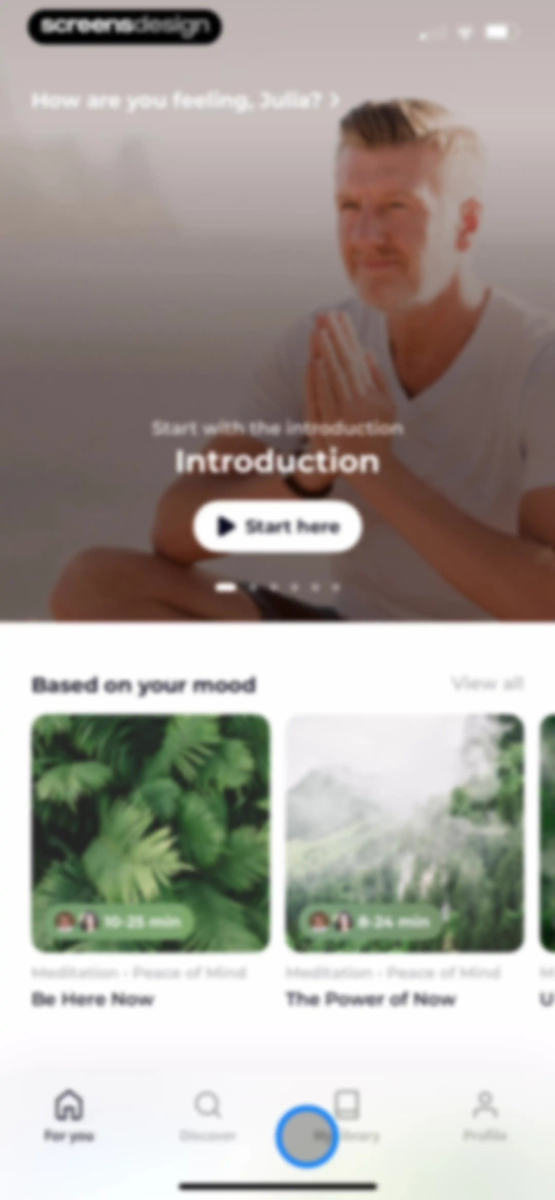 Meditation Moments - Guided screen 20