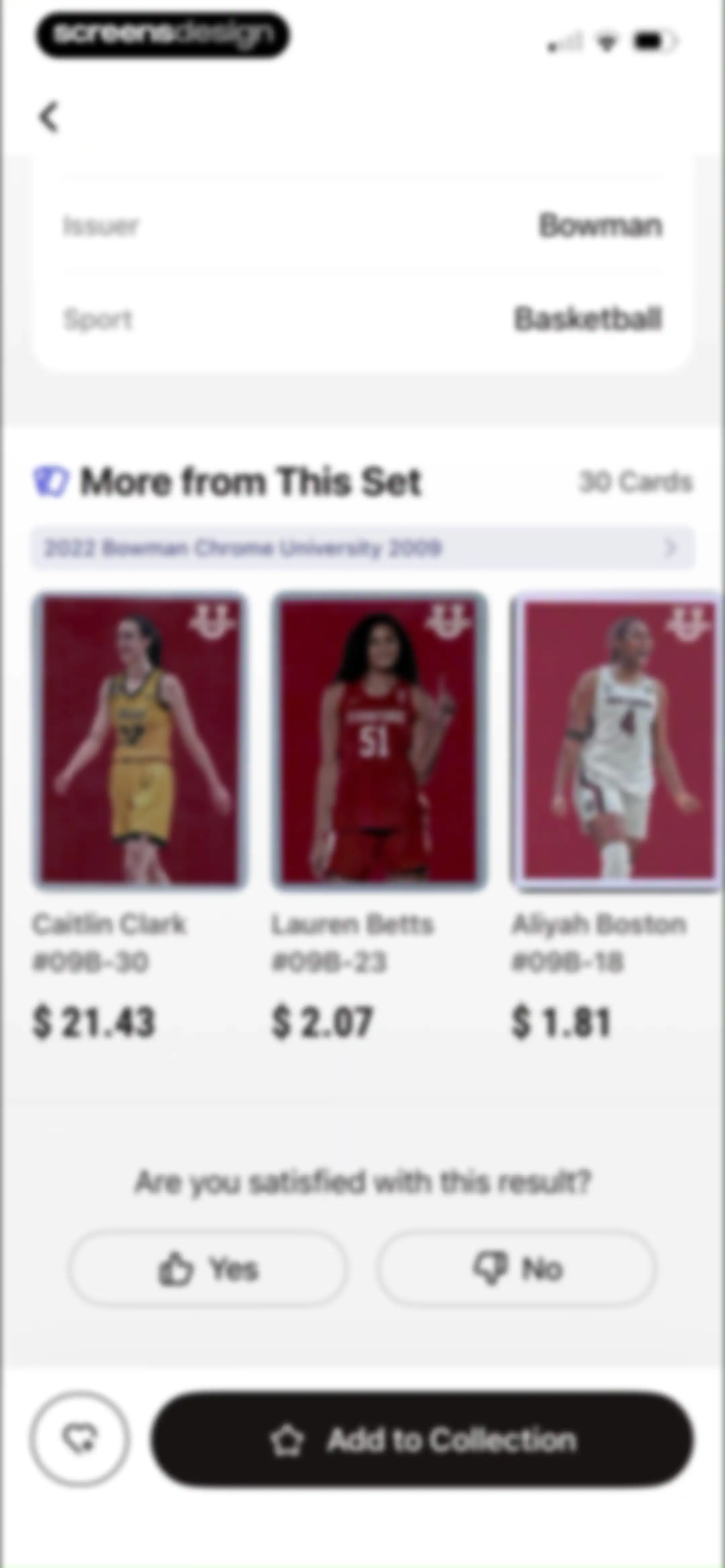 Sports Card Scanner: Spoly screen 46