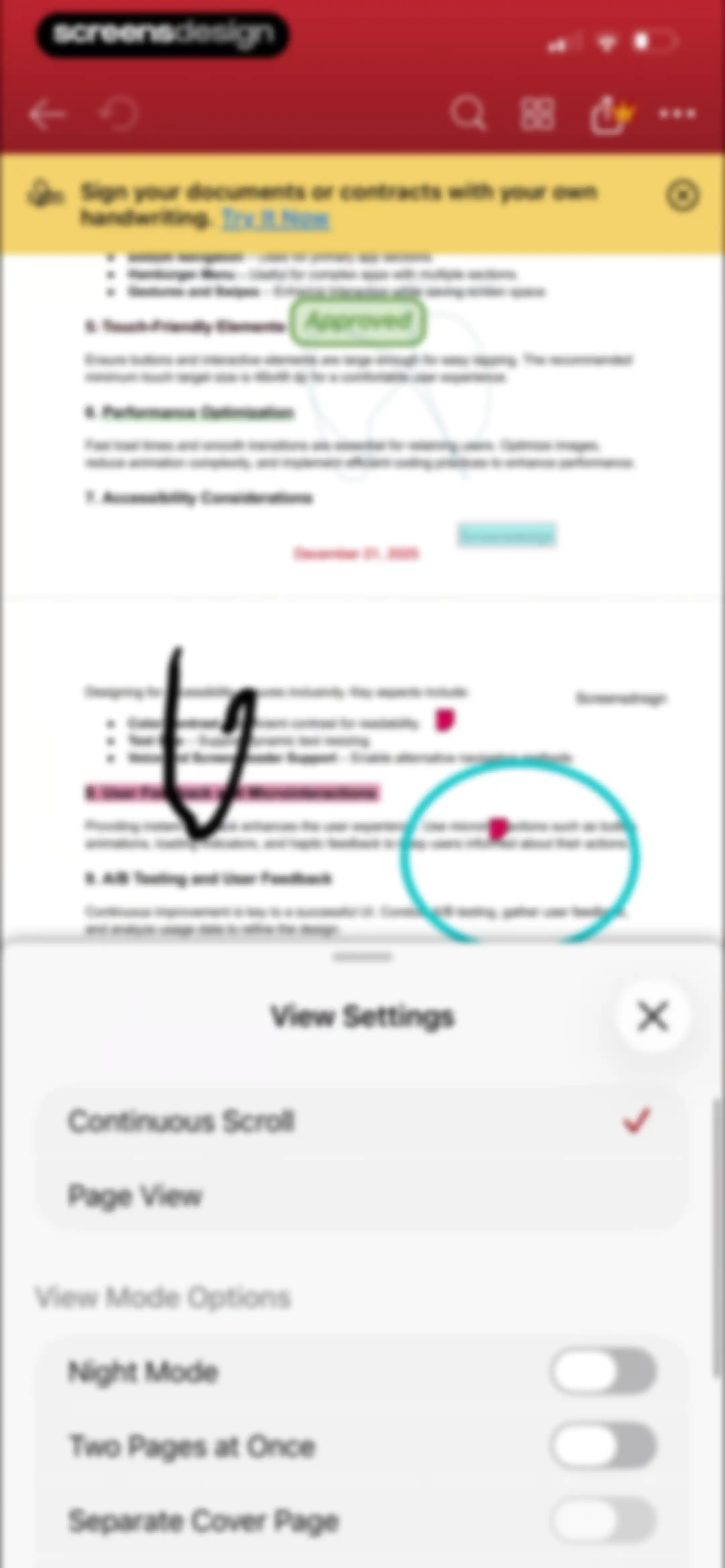 MobiPDF・PDF Text Editor・Reader screen 74