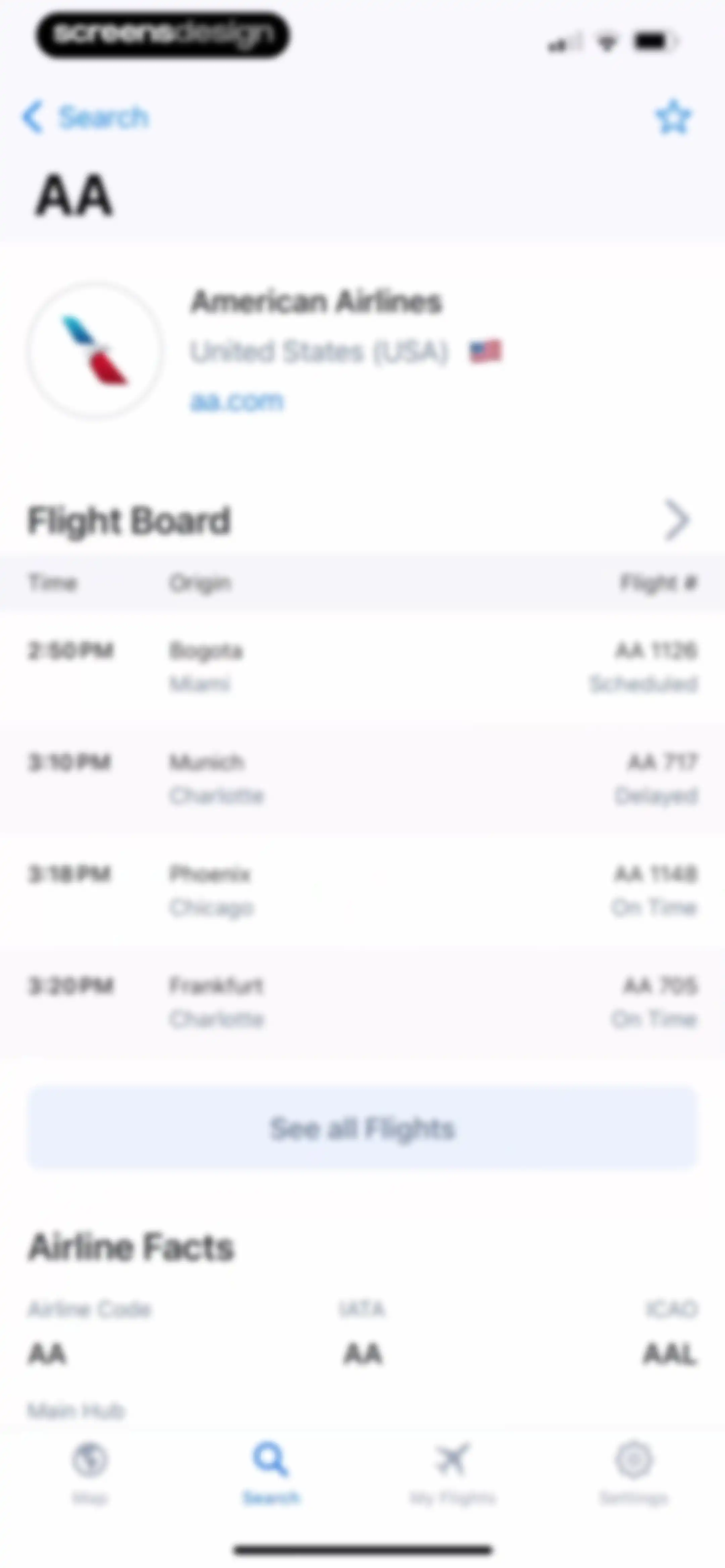 Flight Tracker + screen 69