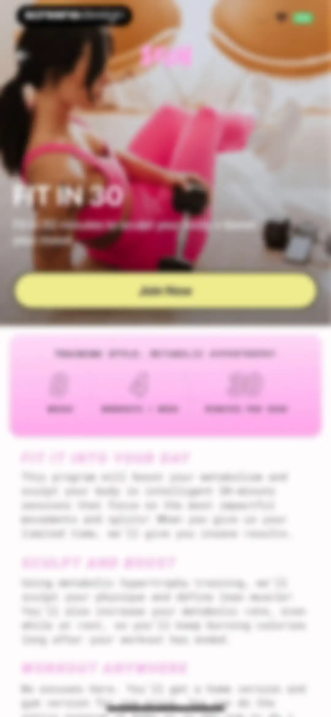 Sesh: Women Fitness & Workouts screen 23