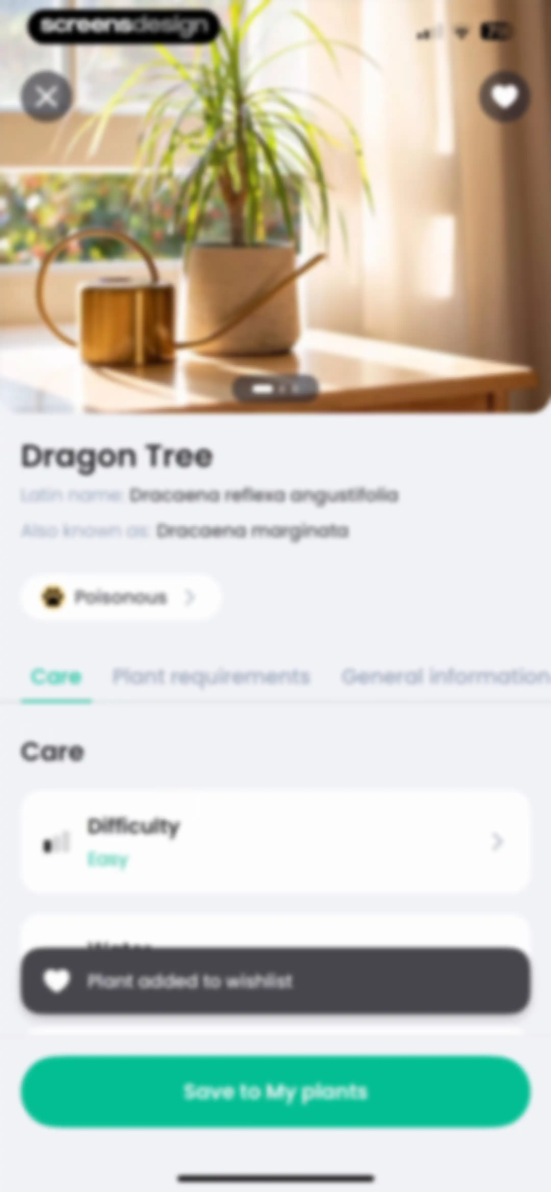 PlantIn: Plant Identifier・Care screen 158