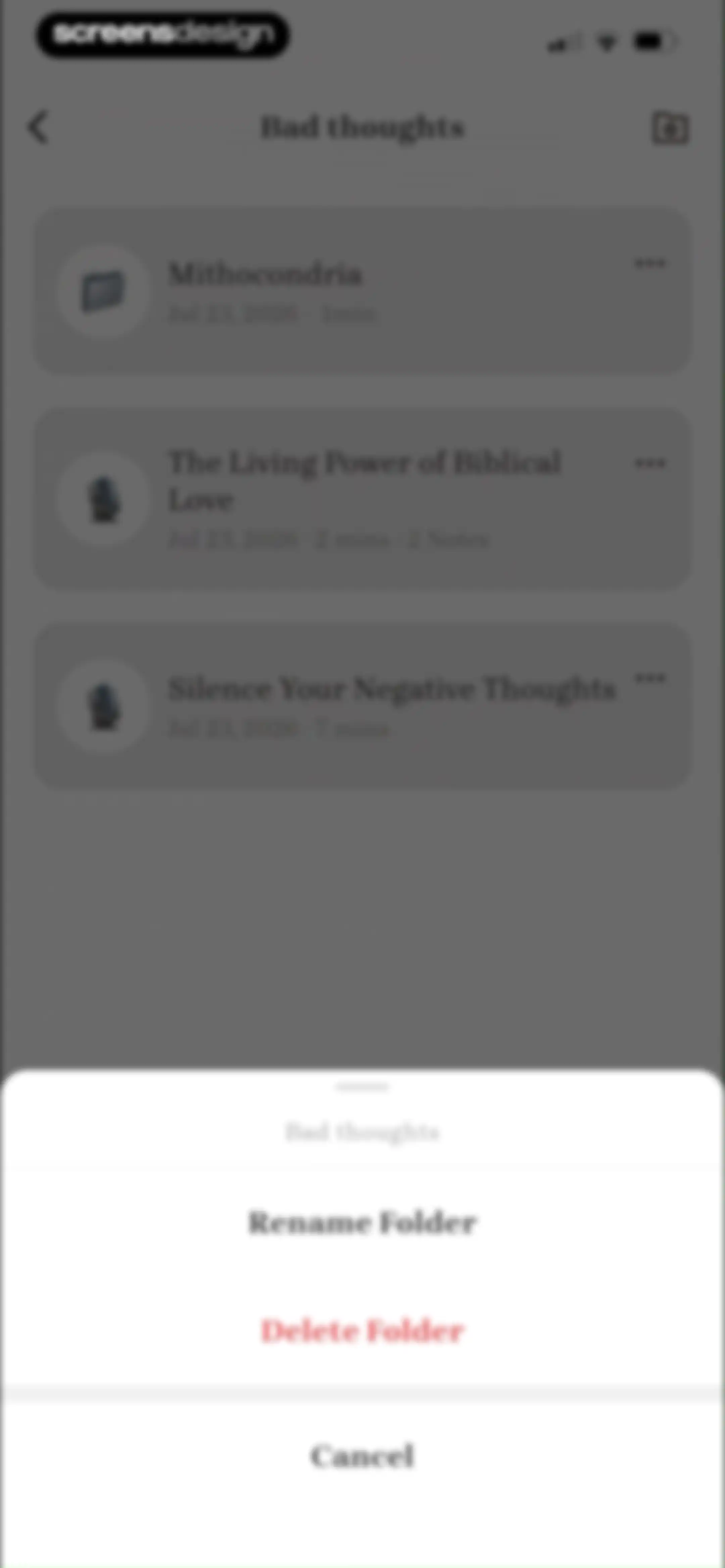Bible Note: Sermon Notes screen 92