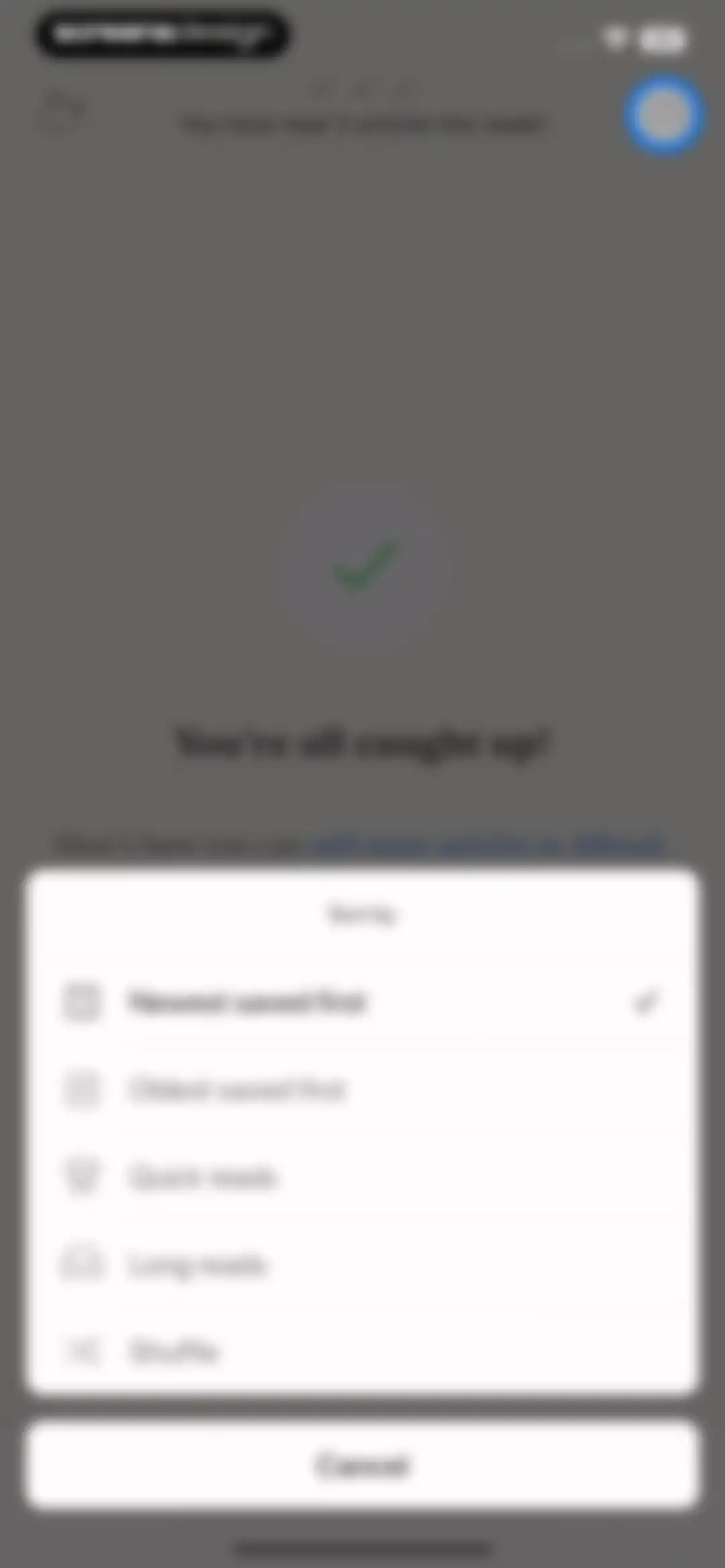 Alfread: grow reading habit screen 45