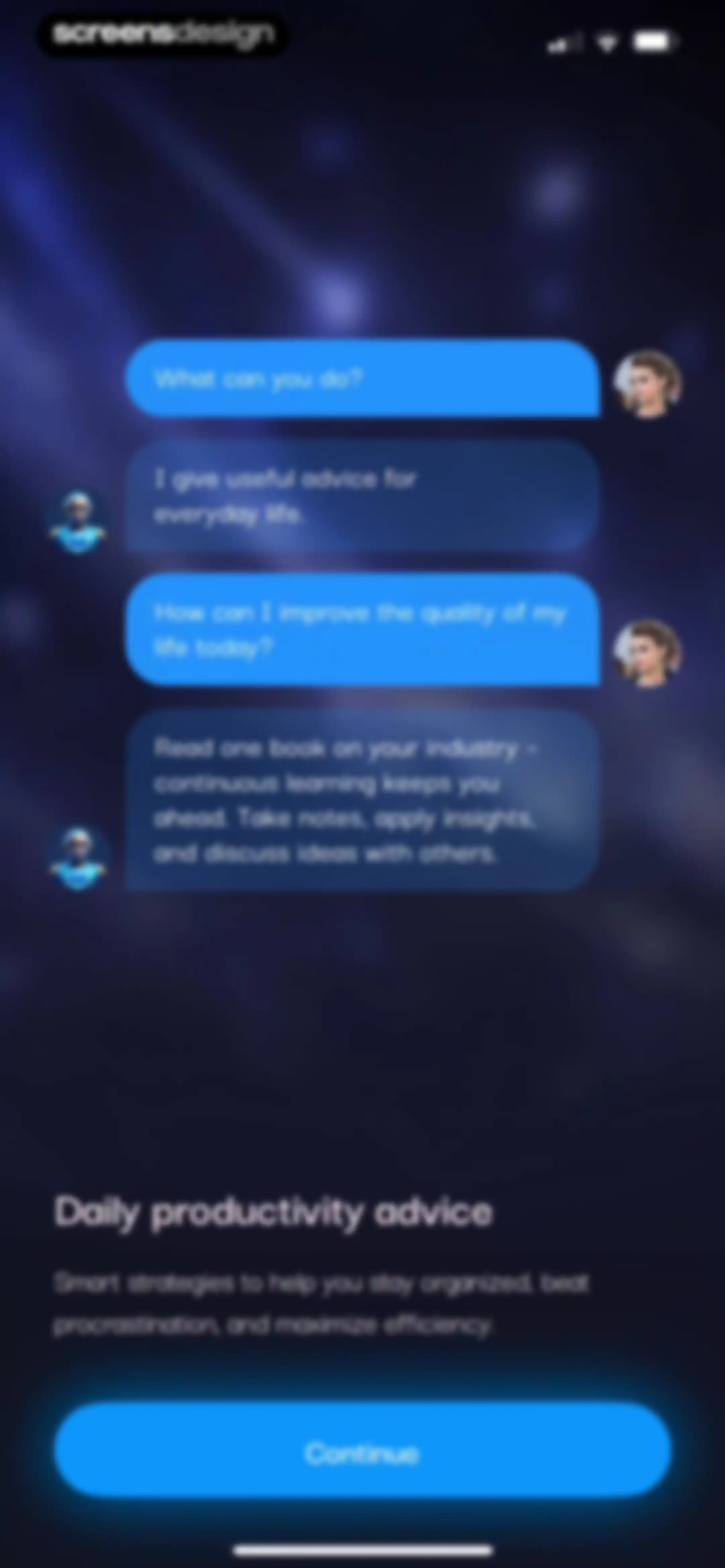 Vision AI - Advice Chat screen 3