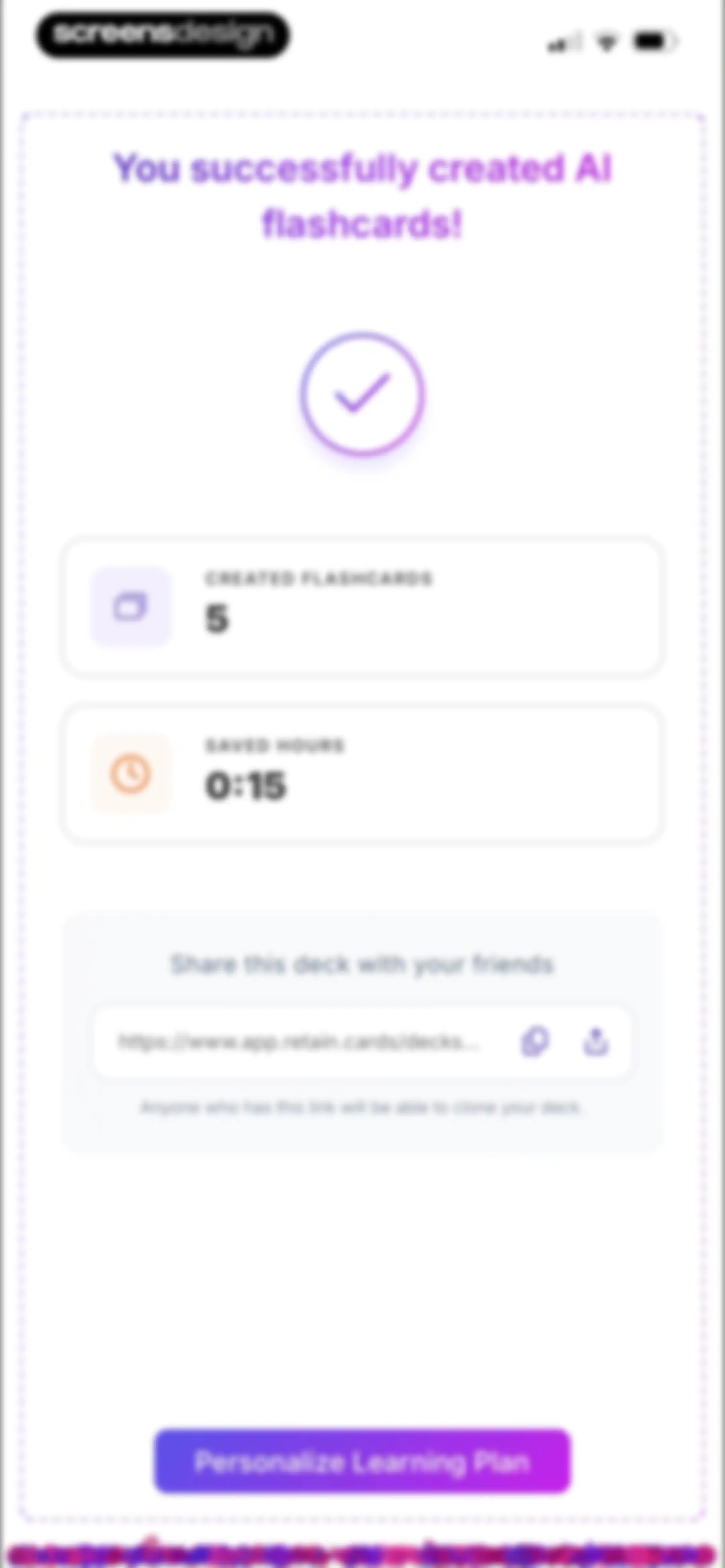 Retain Cards: AI Flashcards screen 42