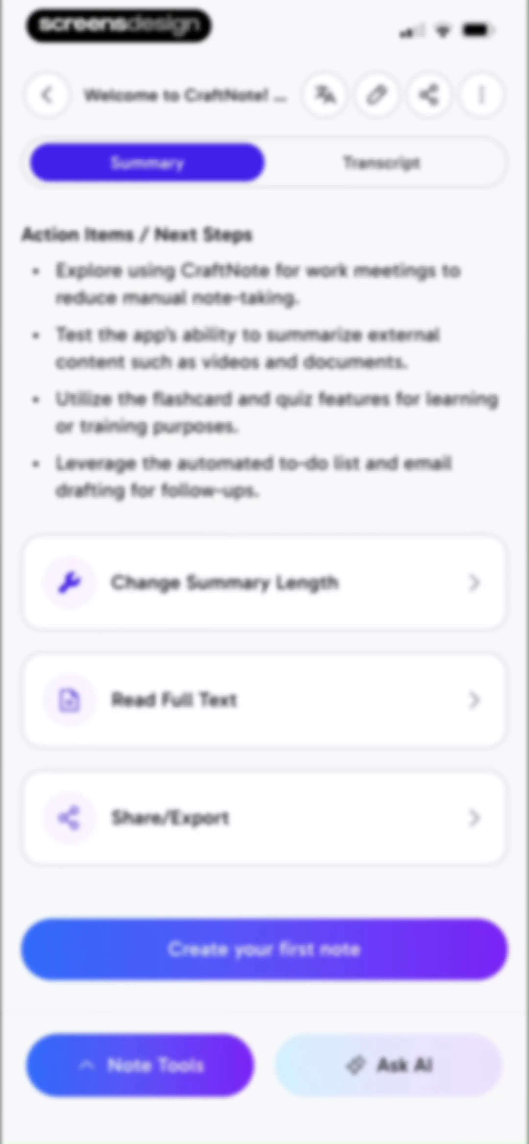 CraftNote: Smart AI Note Taker screen 39