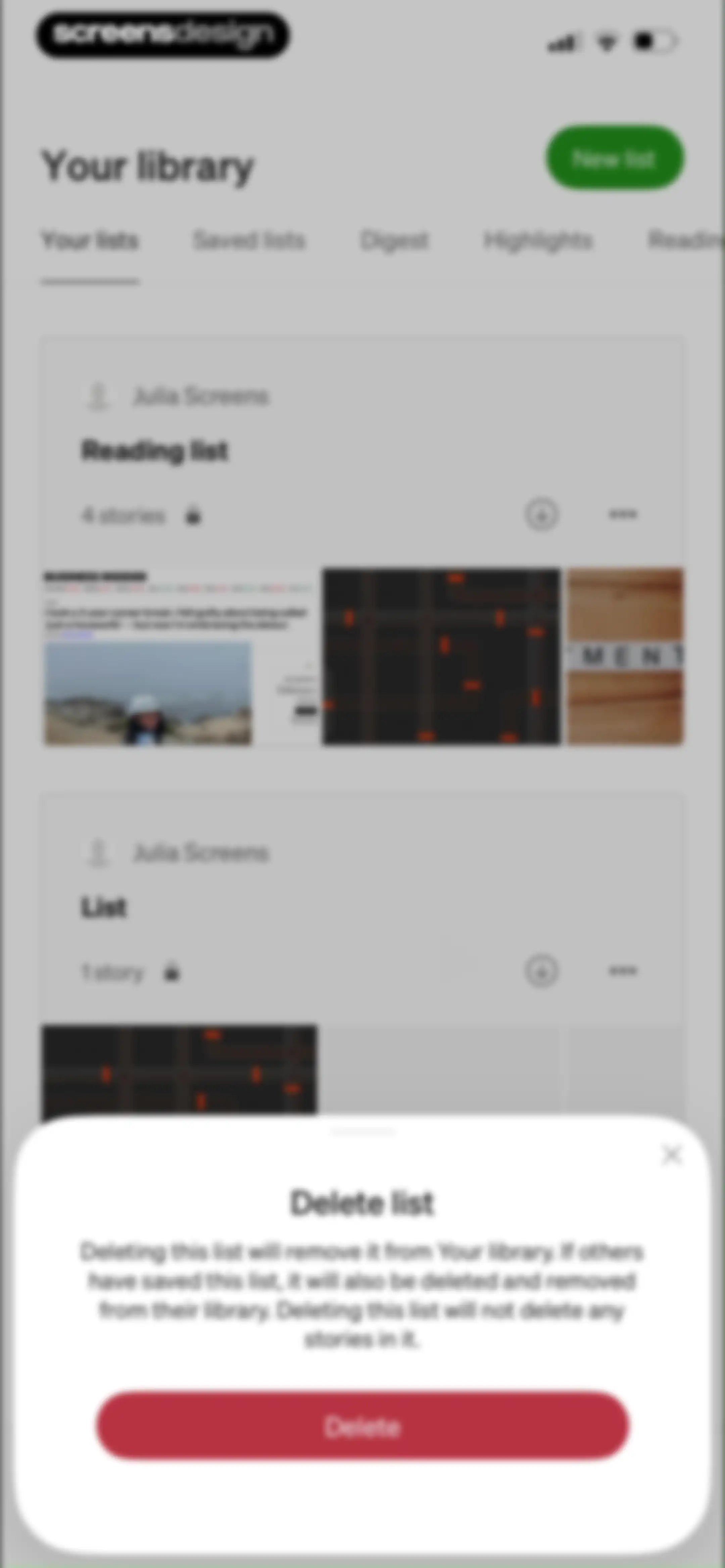 Medium: Read & Write Stories screen 96