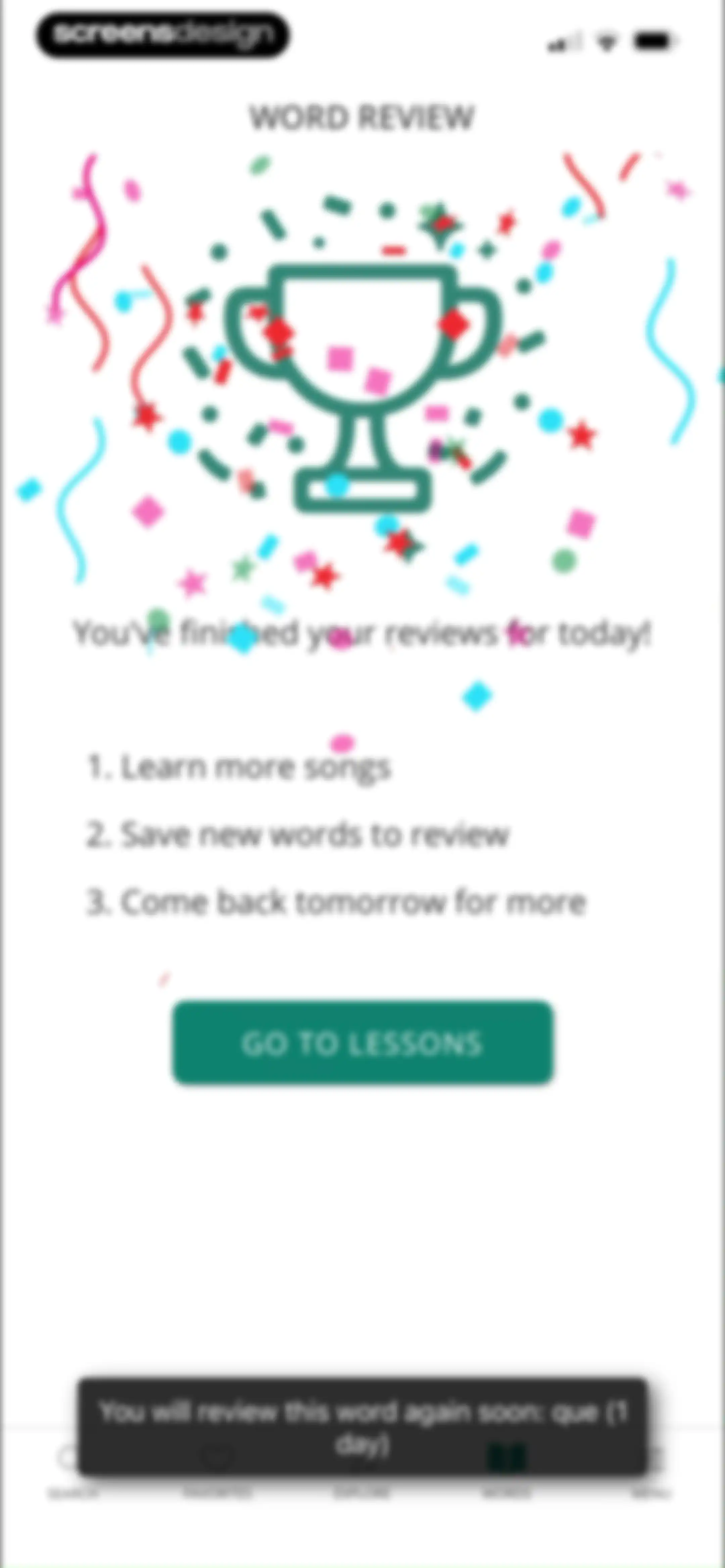 LyricFluent: Learn Languages screen 117