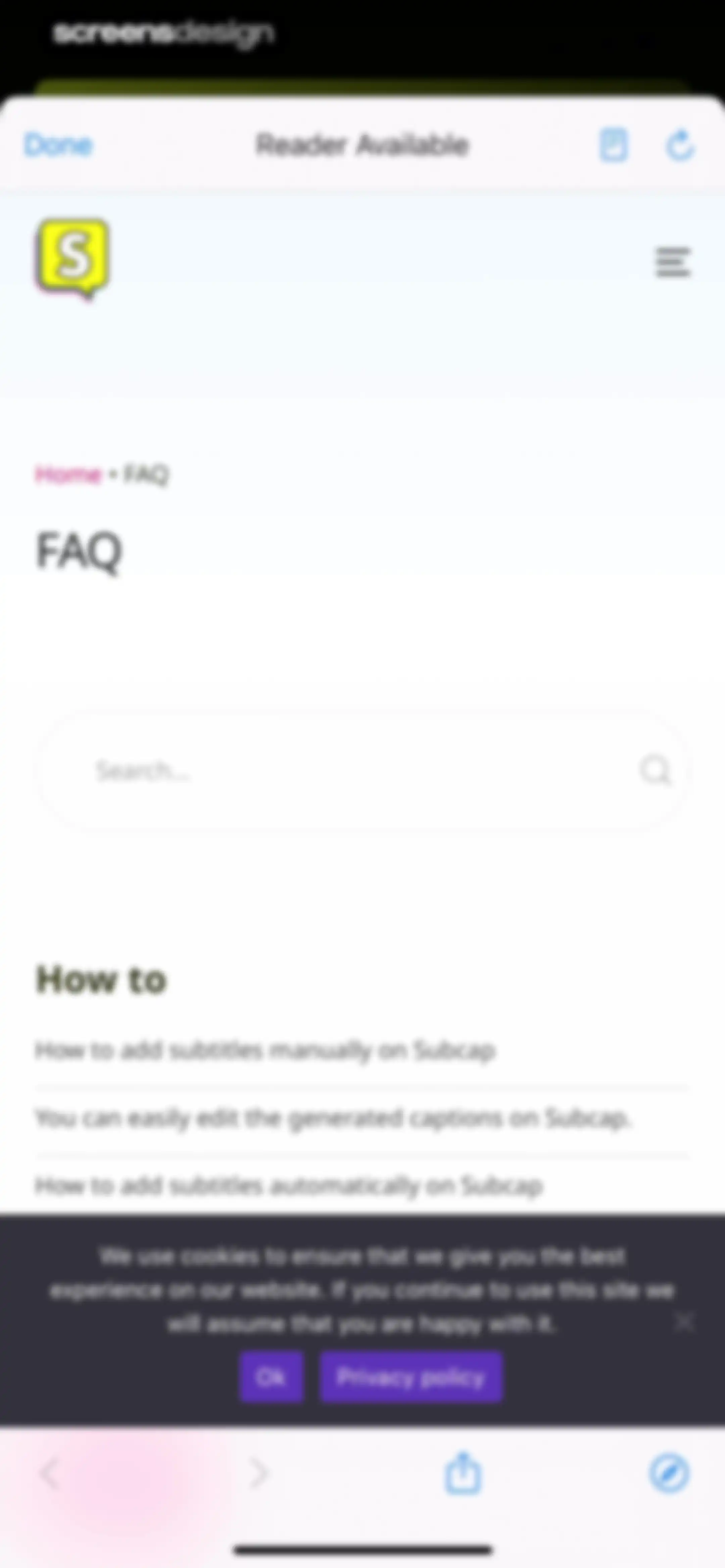 Subcap: Captions AI, Subtitles screen 53