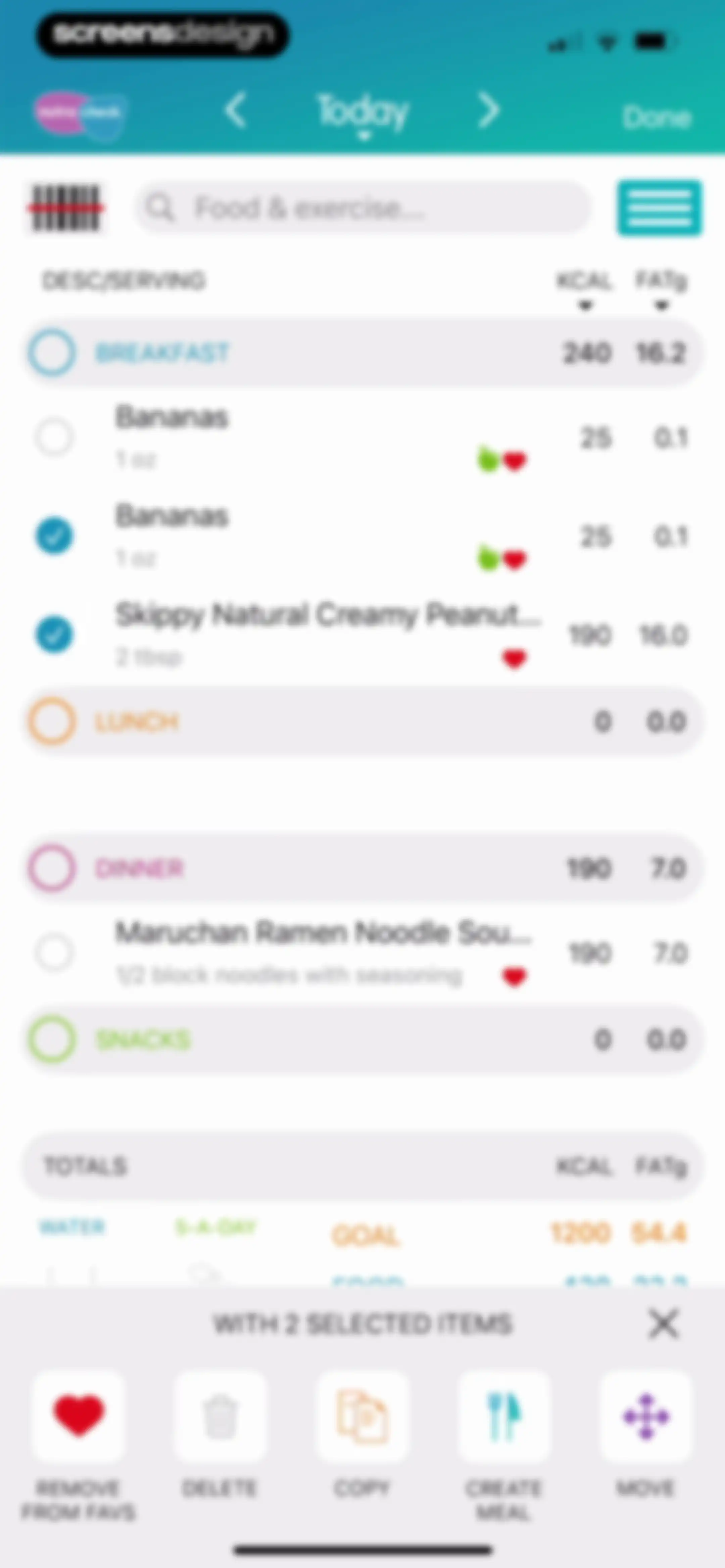 Calorie Counter + screen 47