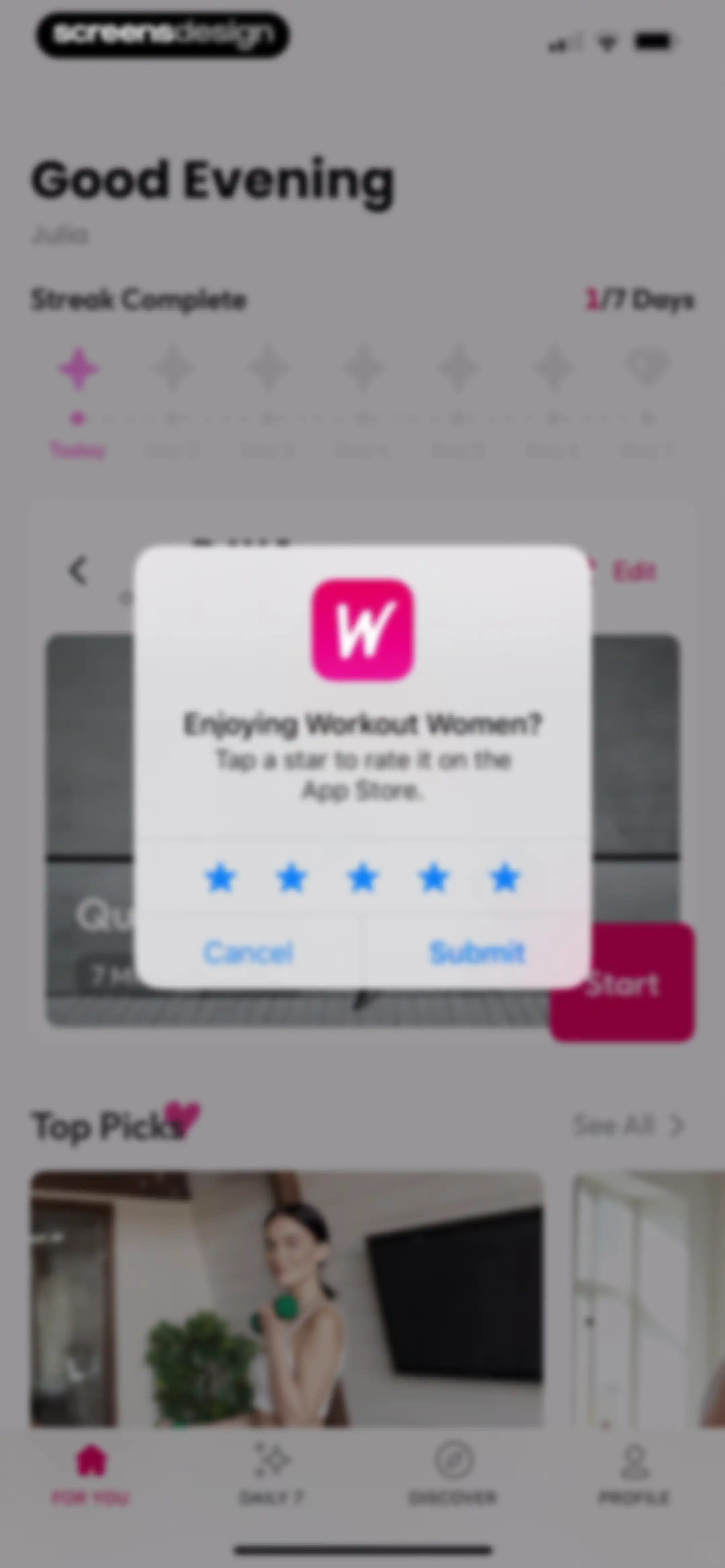 Workout for Women: Home & Gym screen 71