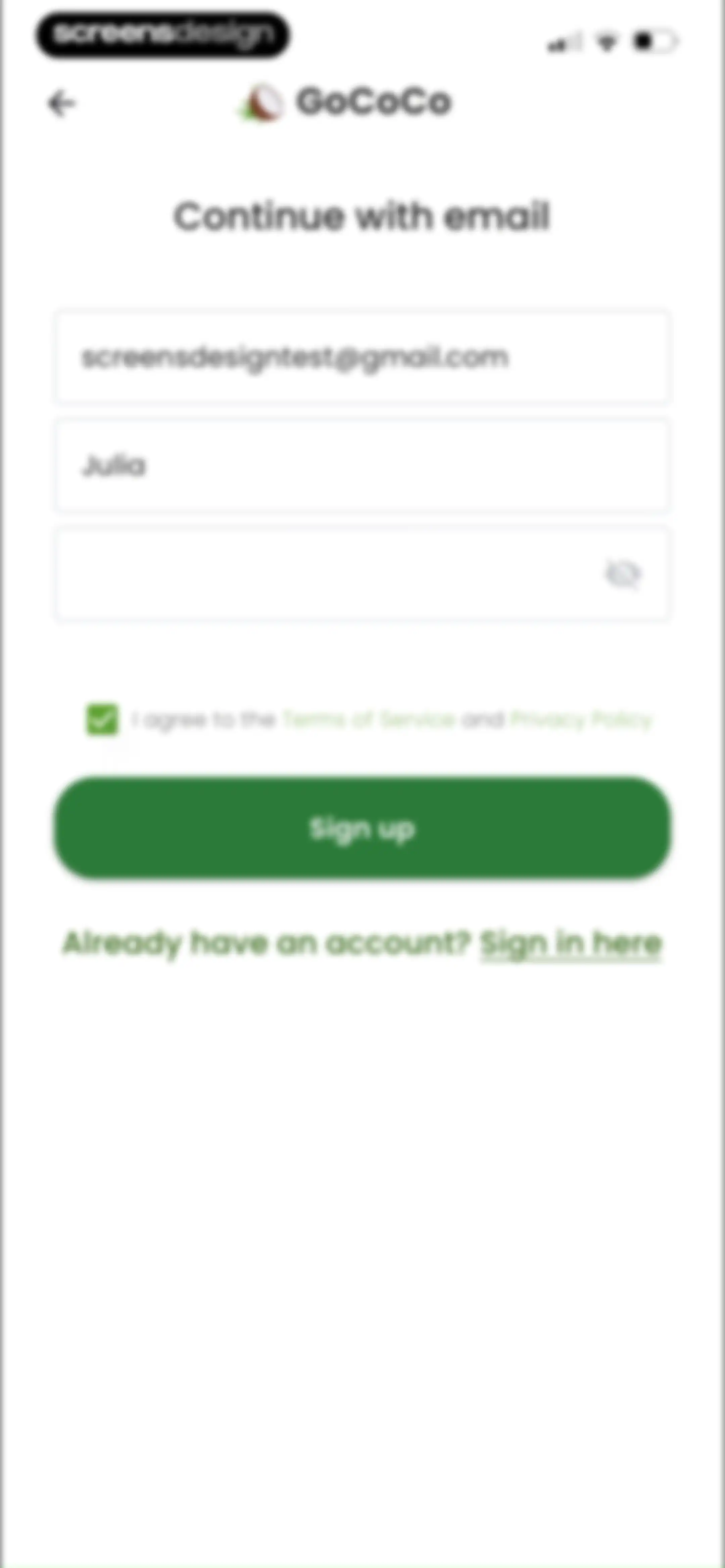 Diabetes food tracker - Gococo screen 49
