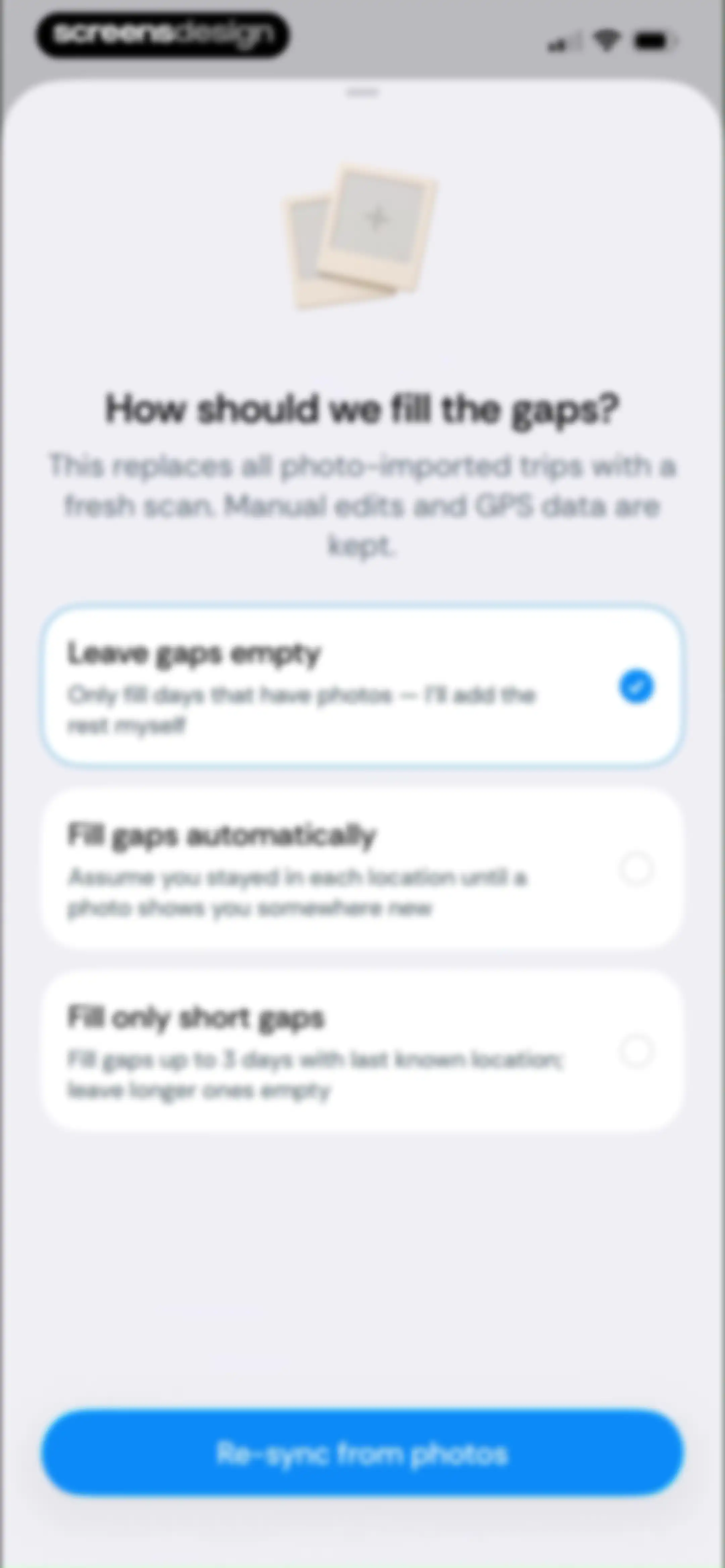 Country Days Tracker: Bounded screen 92