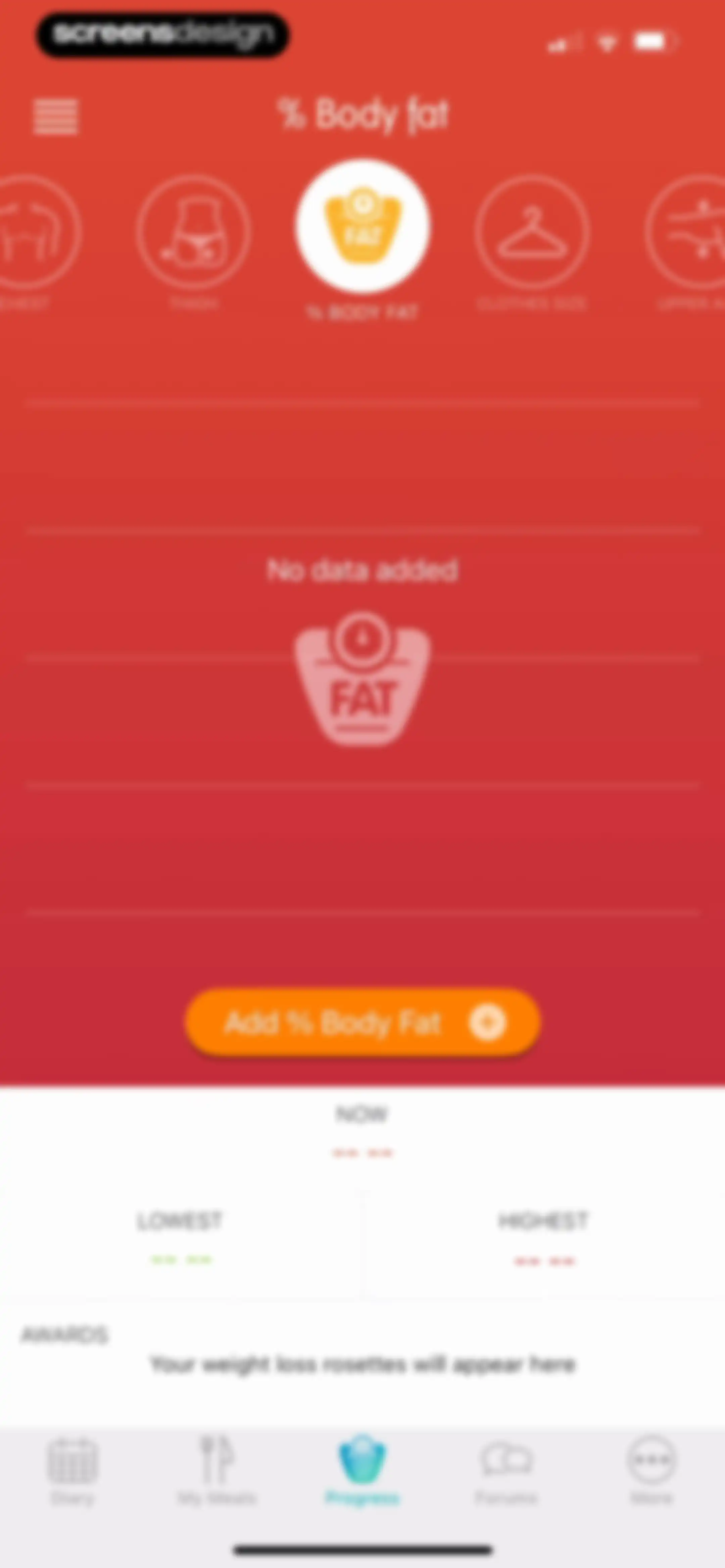 Calorie Counter + screen 129