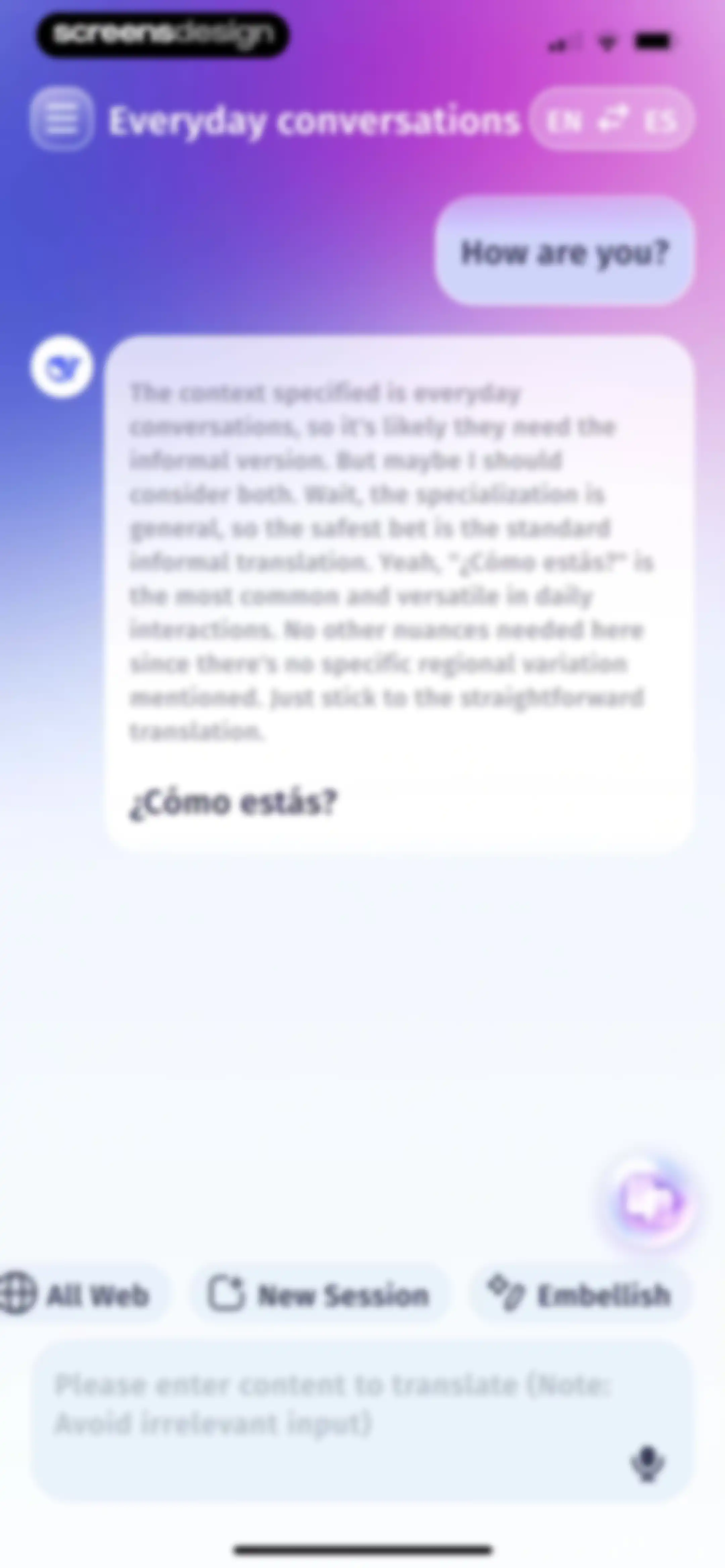 eTranslator-AI Translate screen 80
