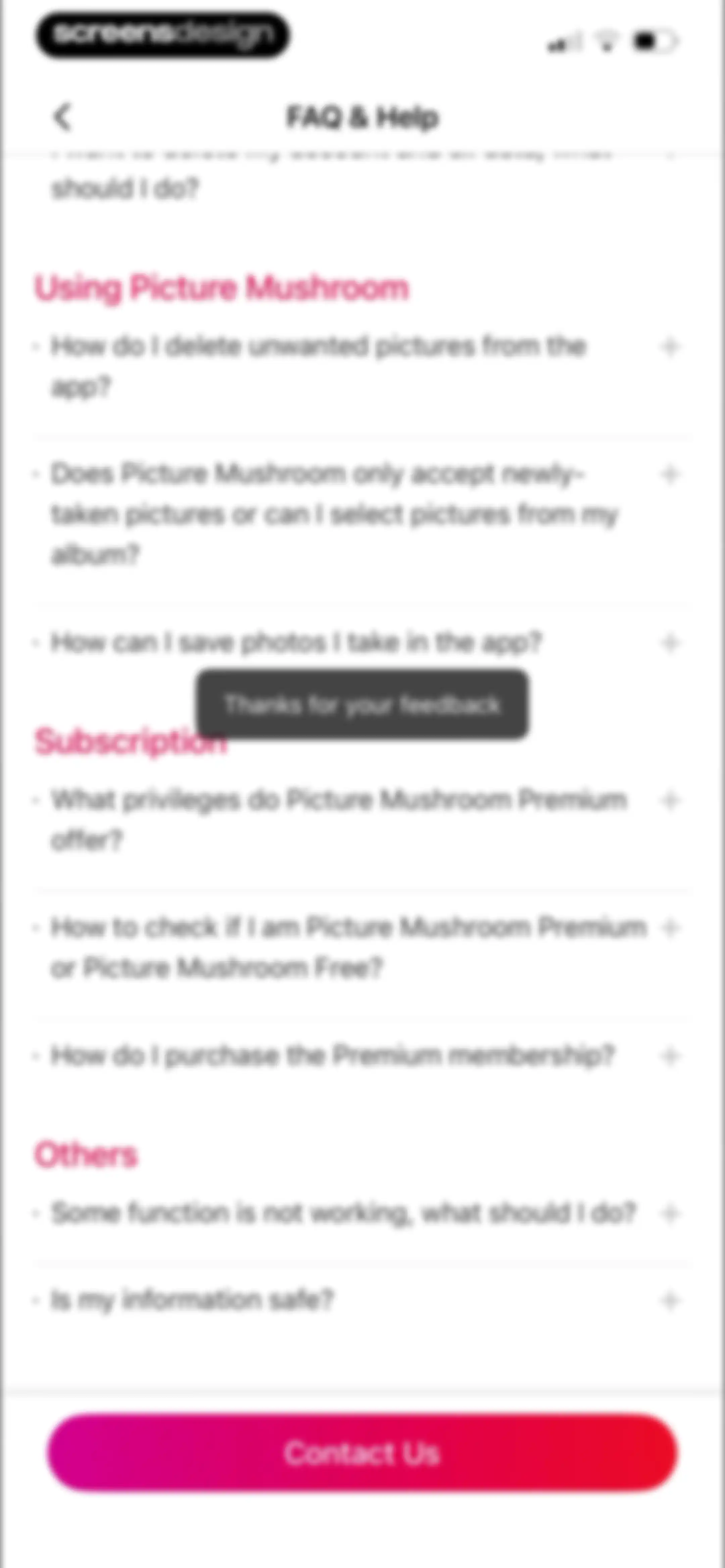 Picture Mushroom: Identifier screen 125