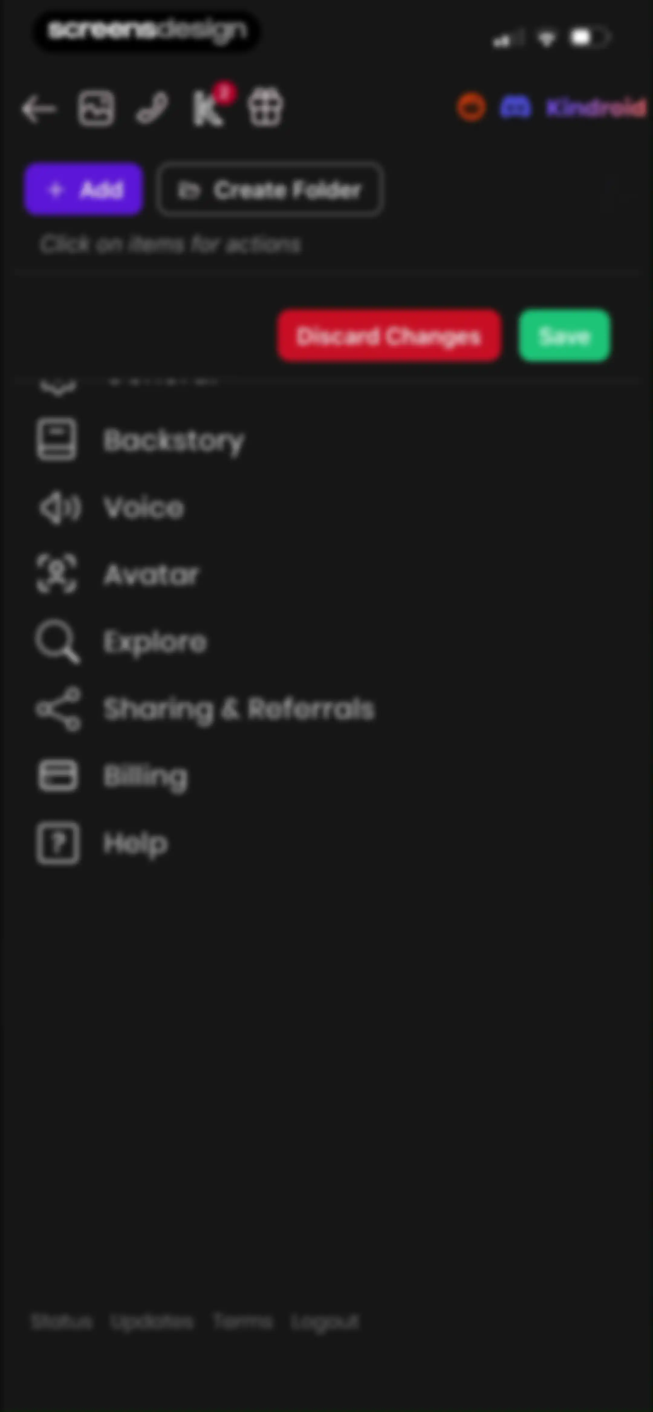 Kindroid: Your Personal AI screen 101