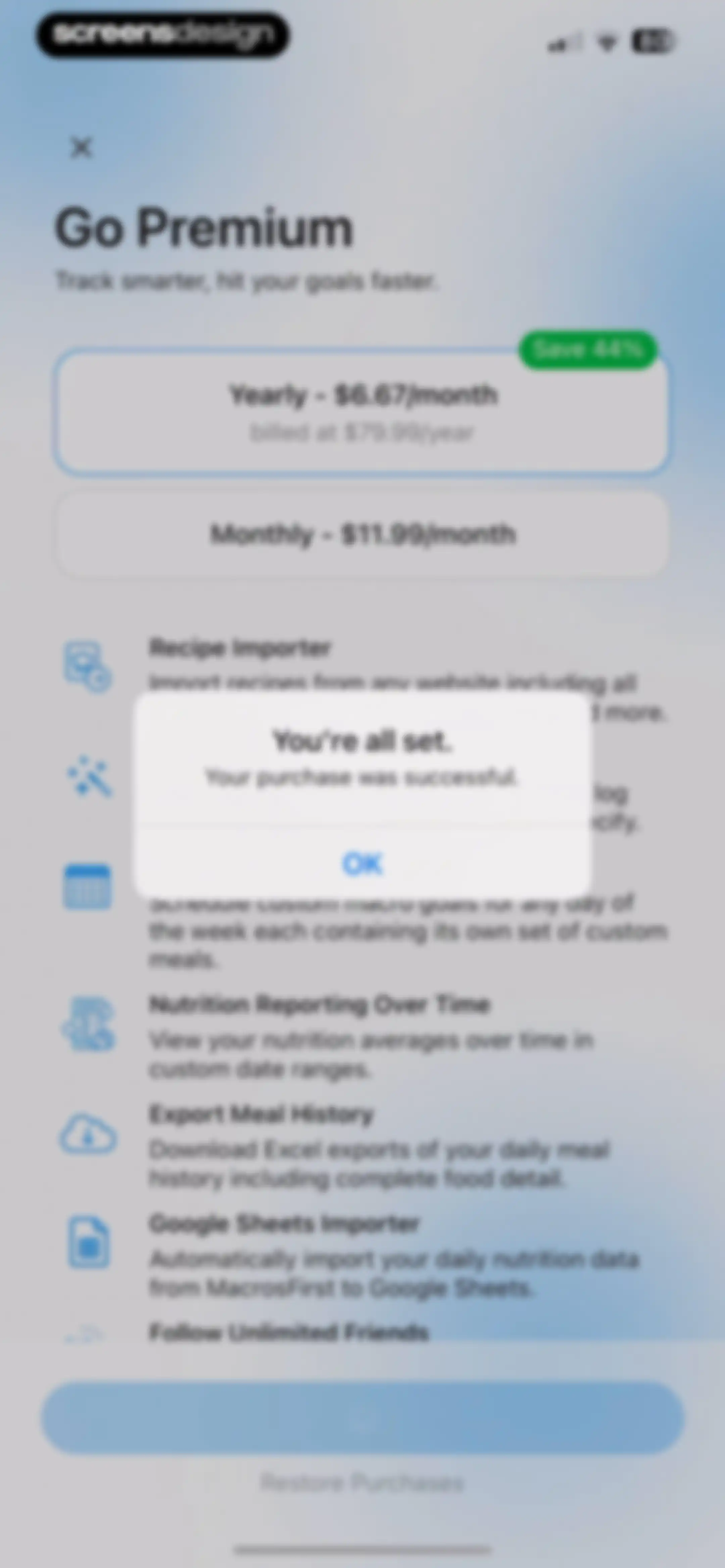 MacrosFirst - Macro Tracker screen 29