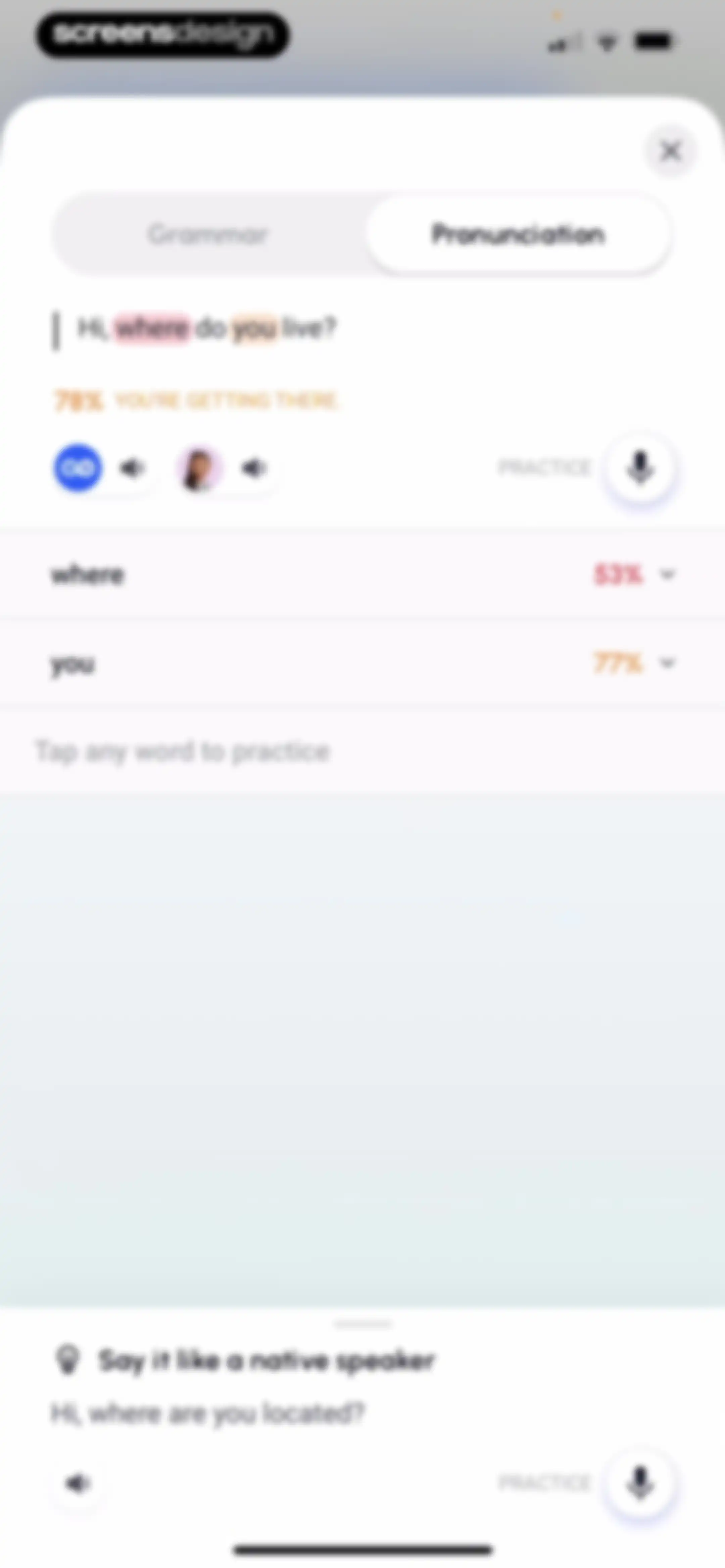 Speak English with Loora AI screen 59