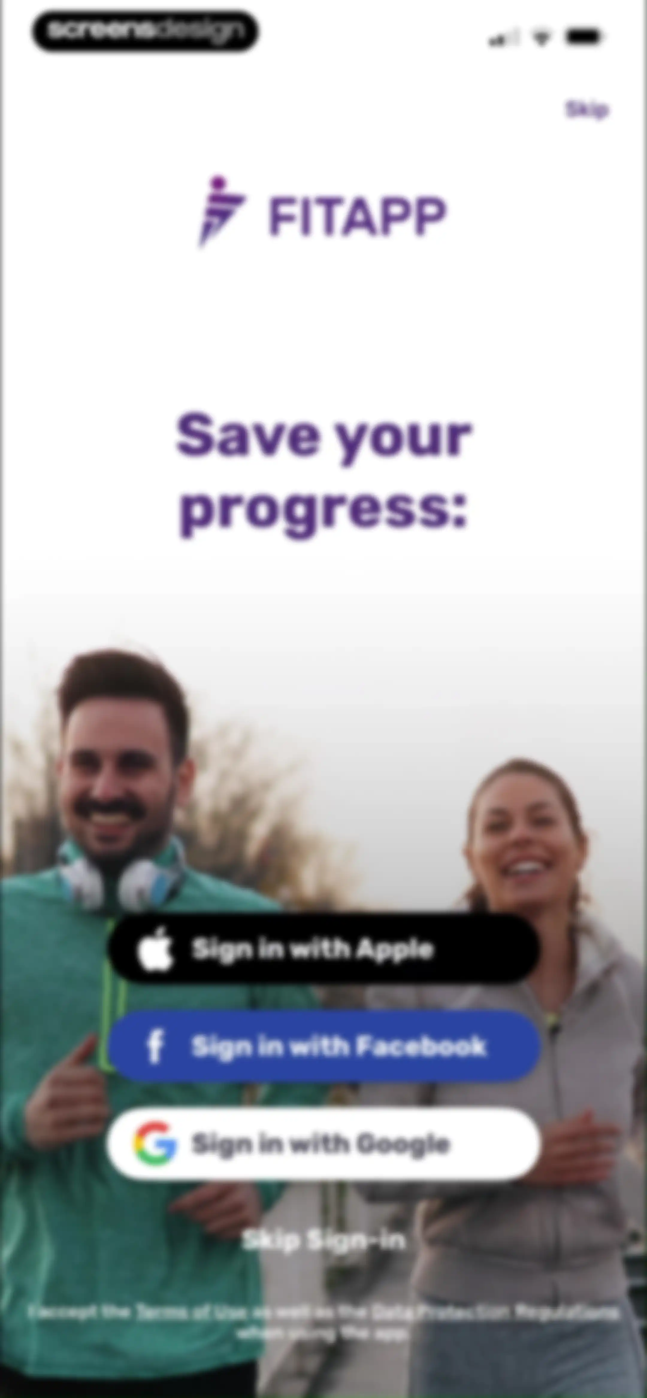 Running Tracker App – FITAPP screen 30