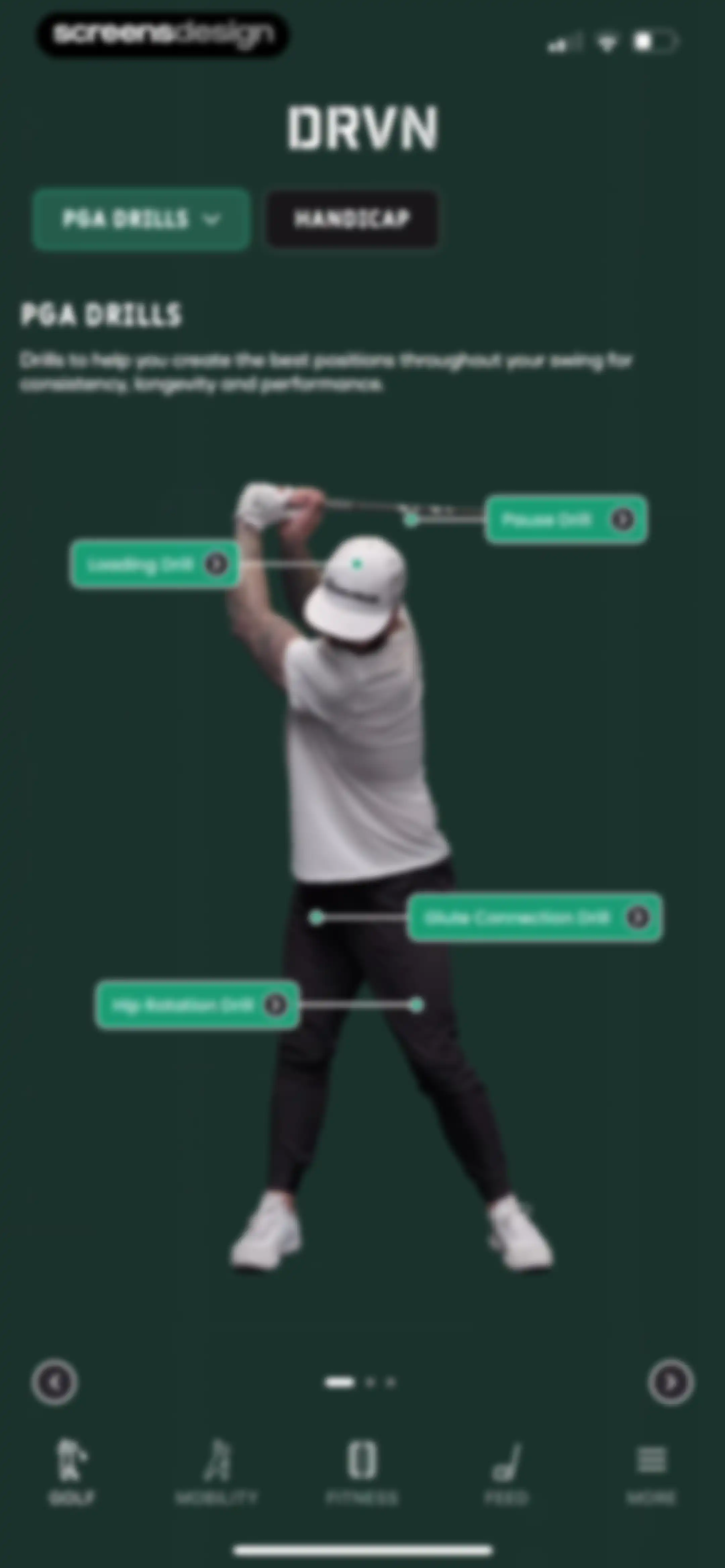 DRVN - Golf & Gym Workouts screen 98
