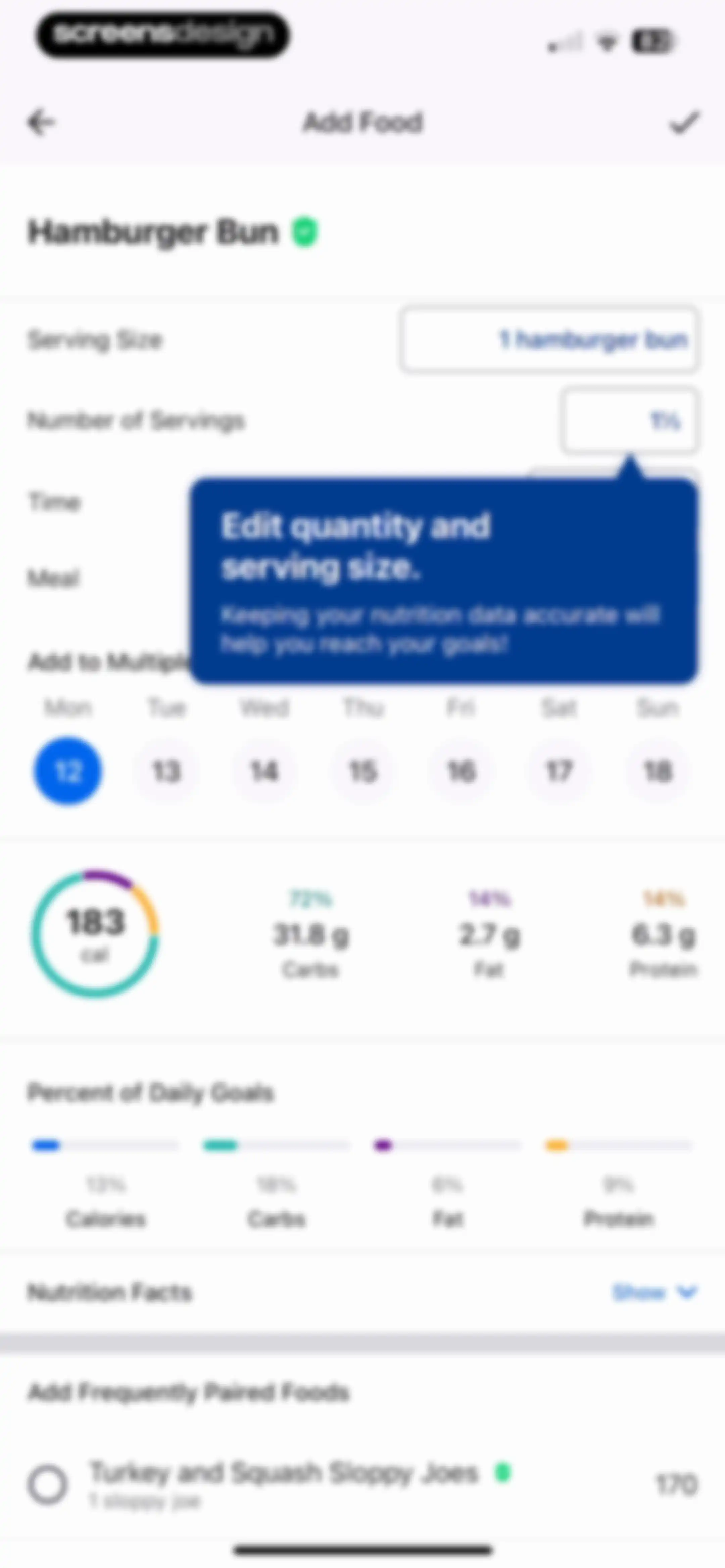 MyFitnessPal: Calorie Counter screen 123