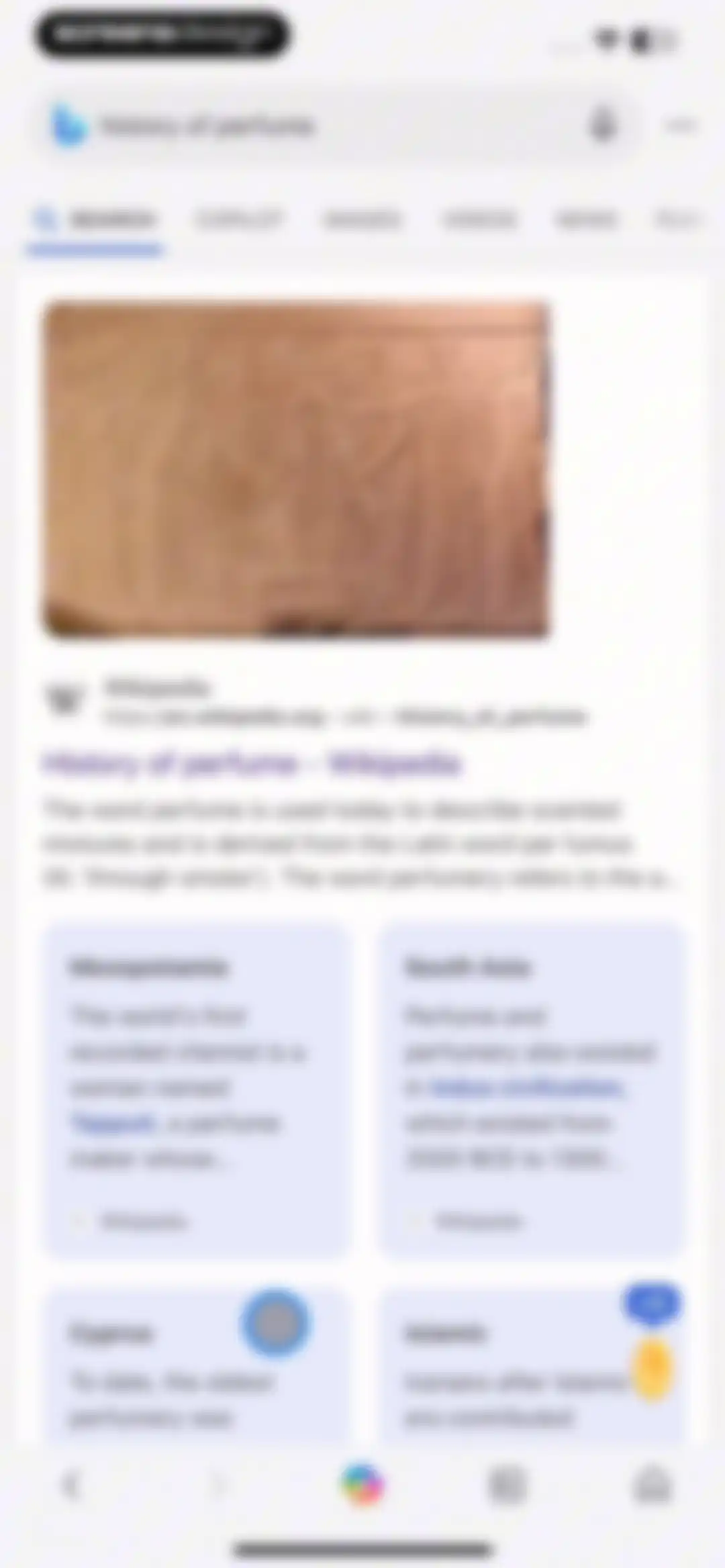 Microsoft Bing Search screen 227