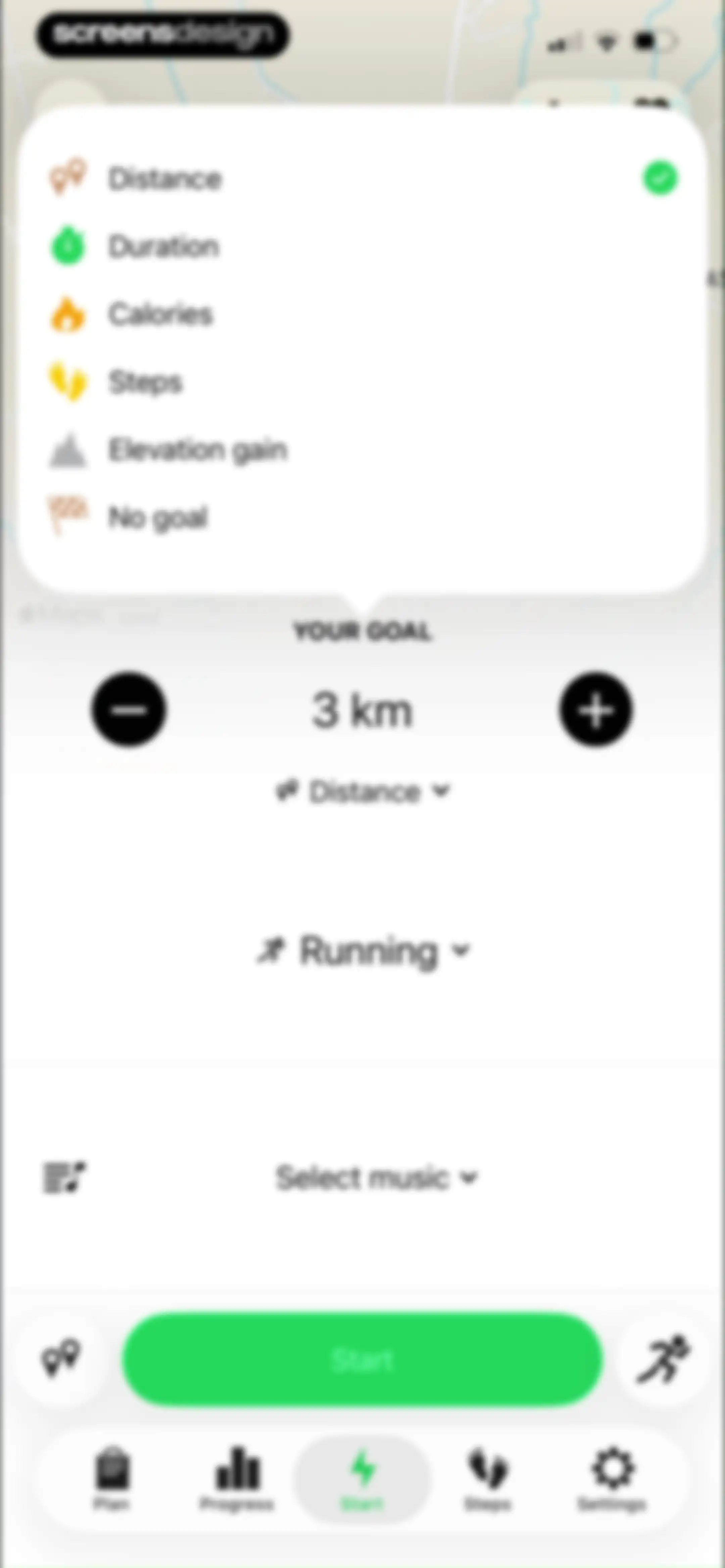 Running Walking Tracker Goals screen 18