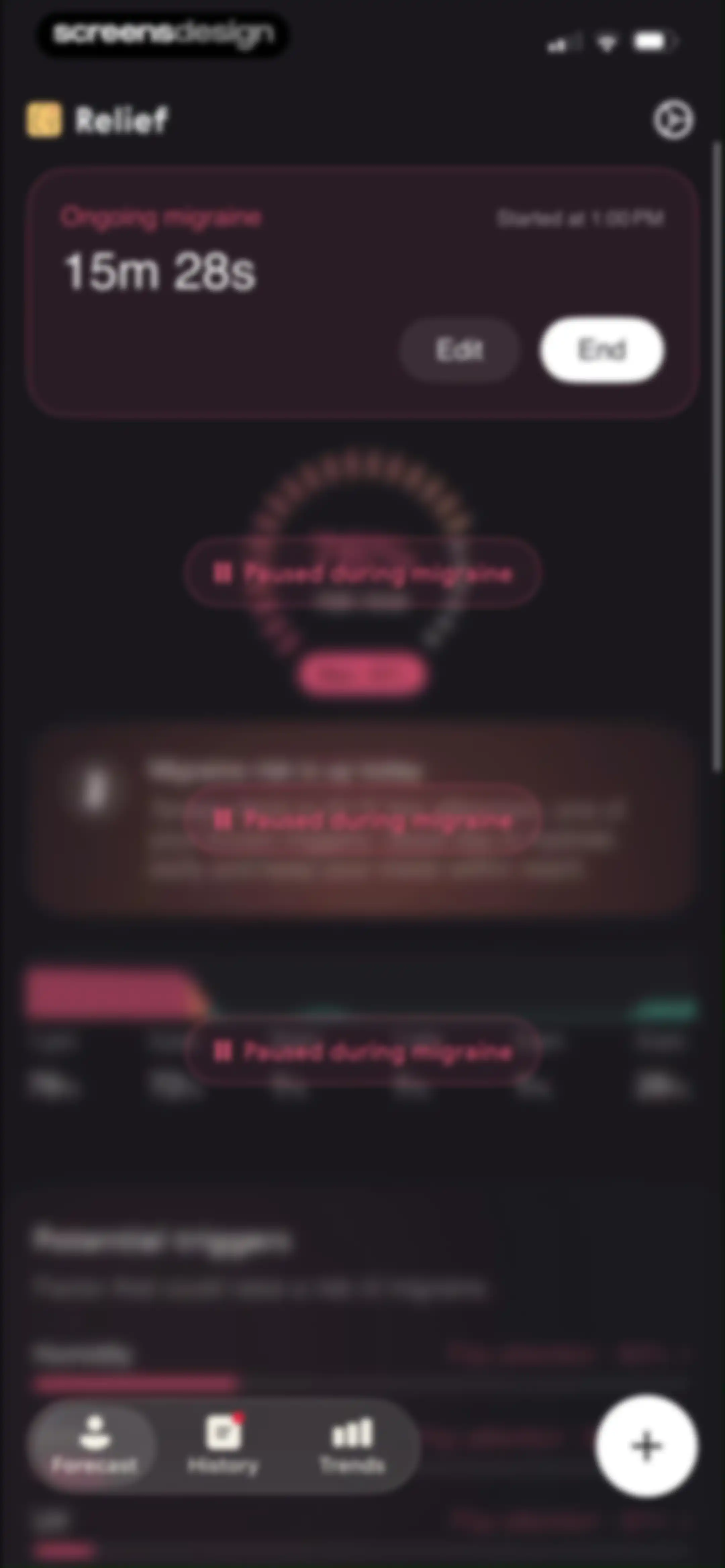 Relief - Migraine Tracker screen 58