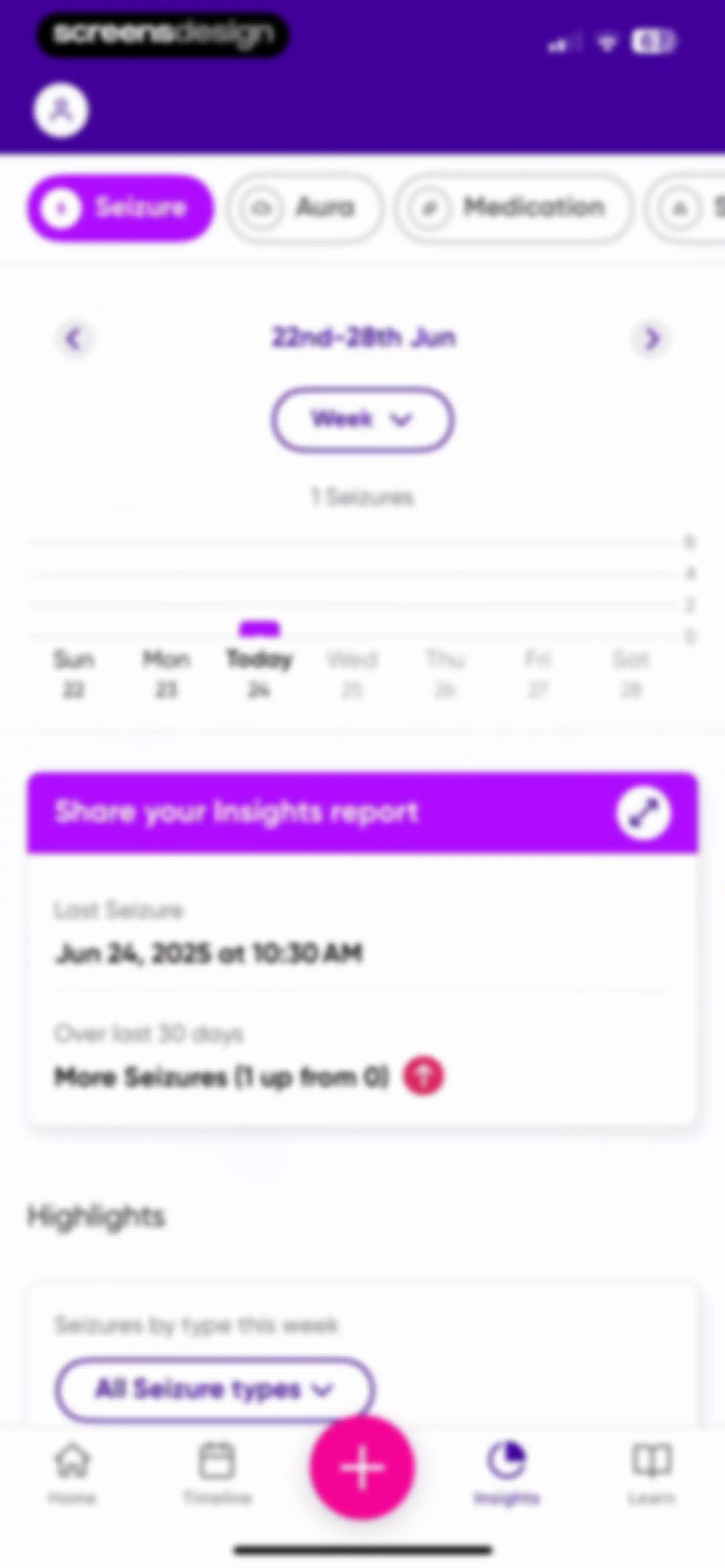 Epsy: Seizure Log for Epilepsy screen 56