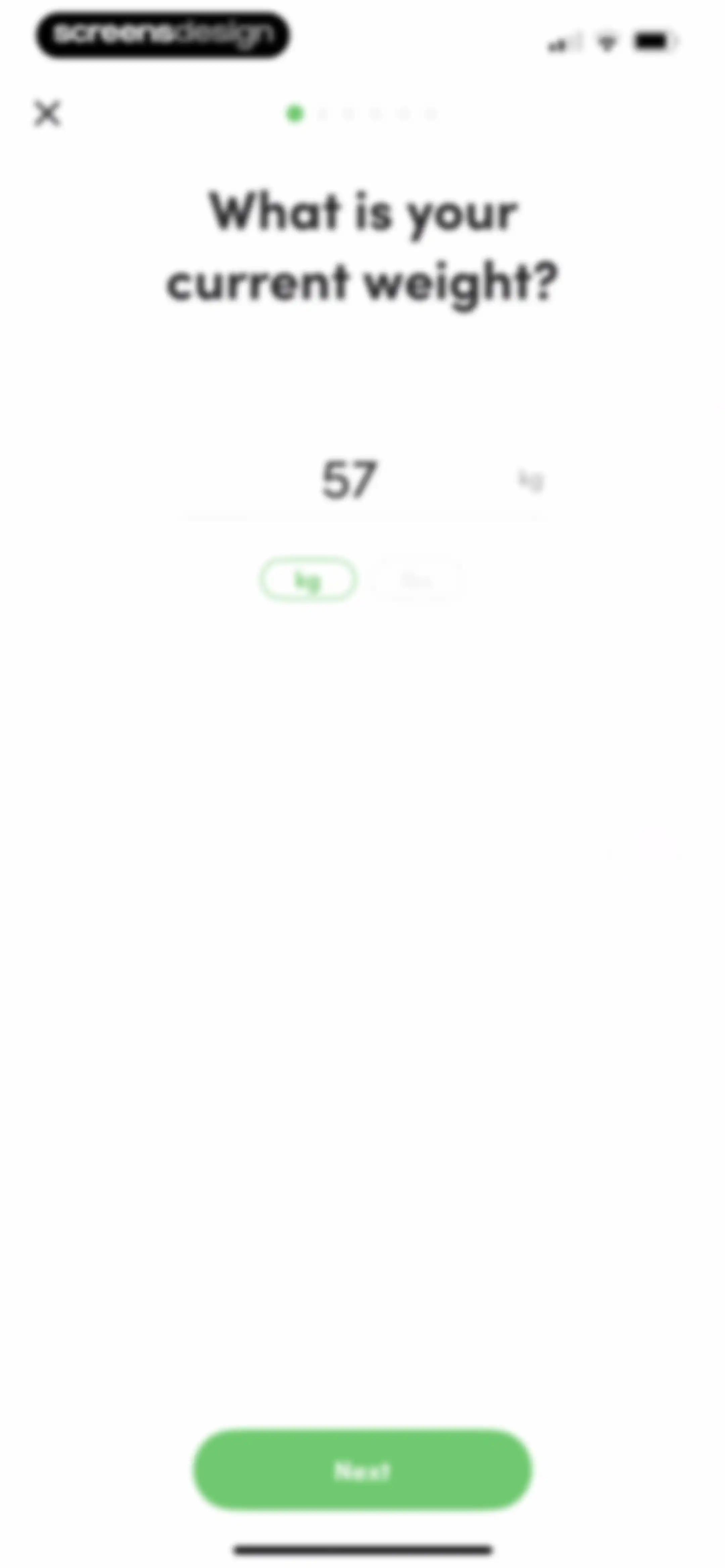 Calories and nutrition tracker screen 83