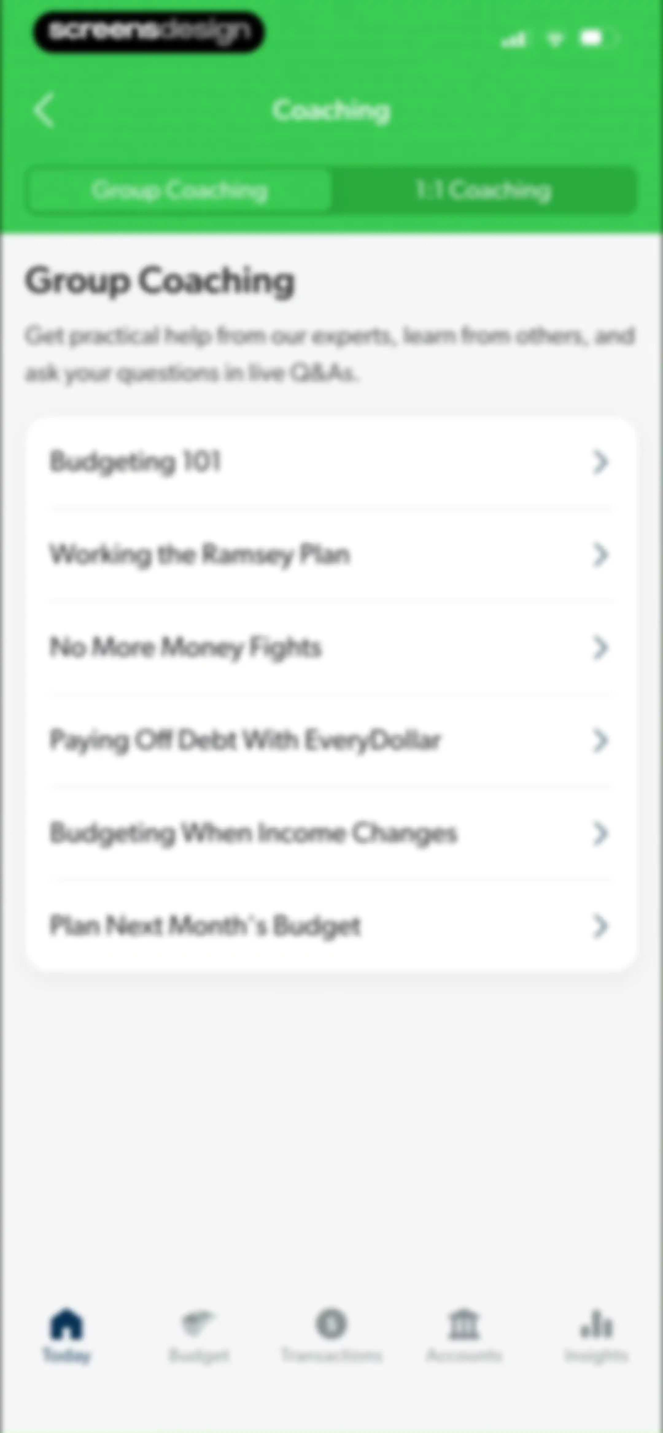 EveryDollar: Budget Management screen 102