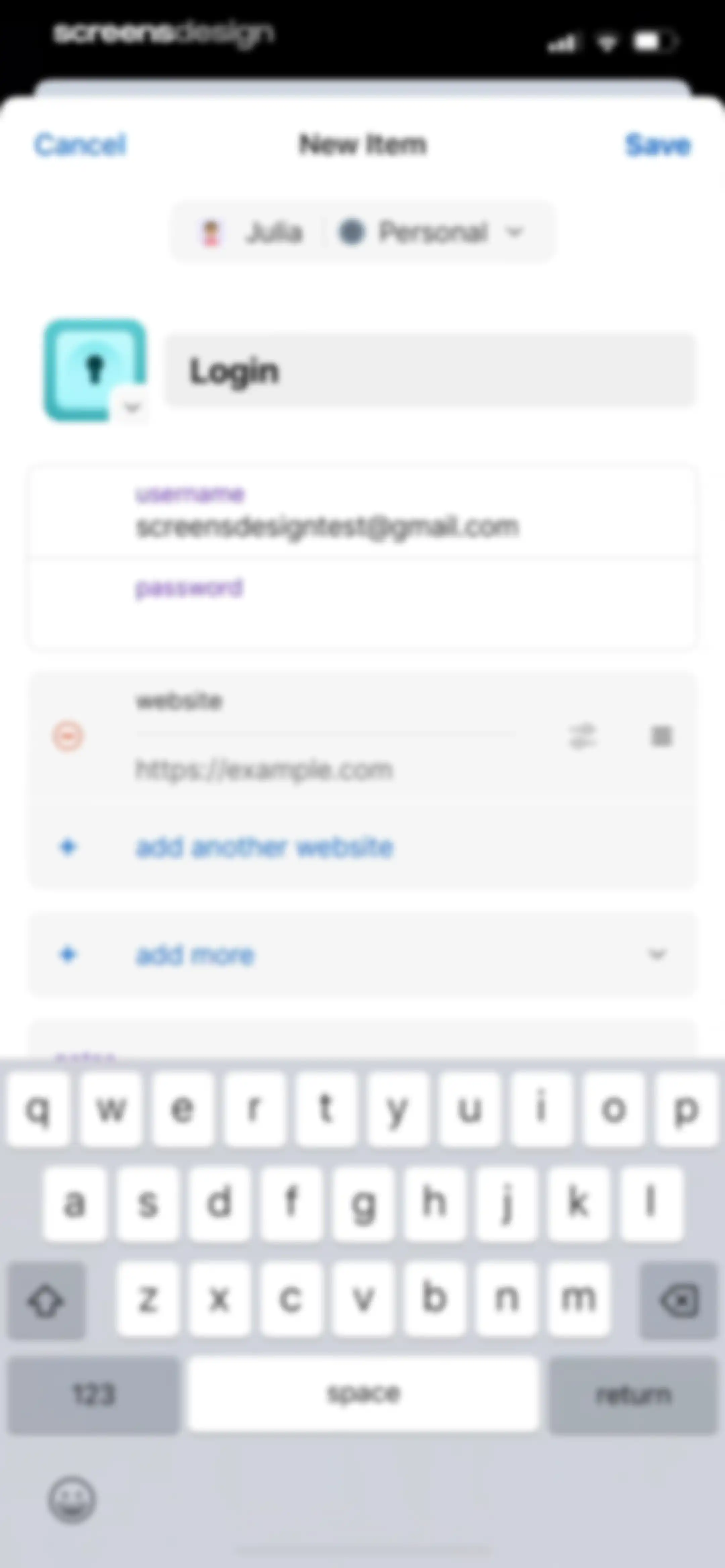 1Password: Password Manager screen 58