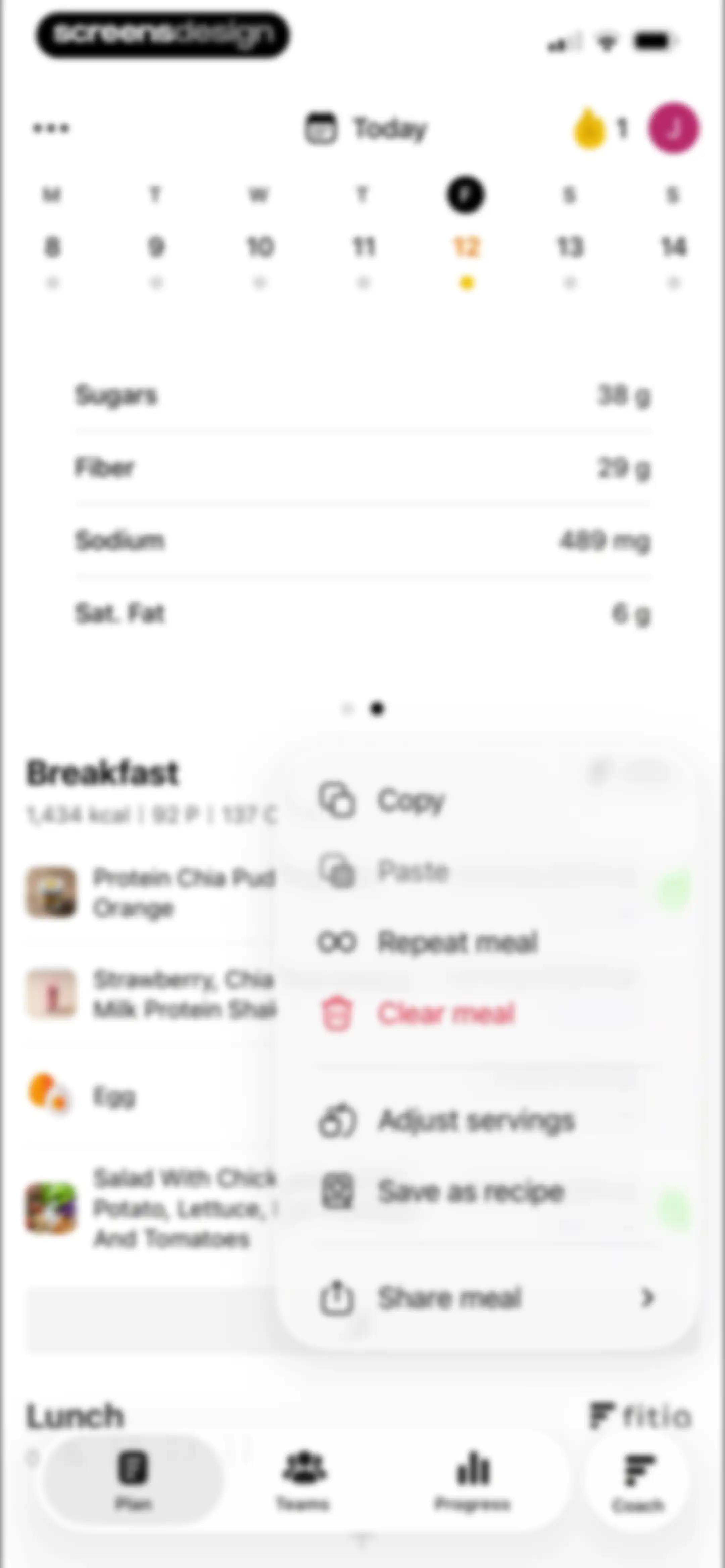 Fitia: Calorie Counter & Diet screen 105
