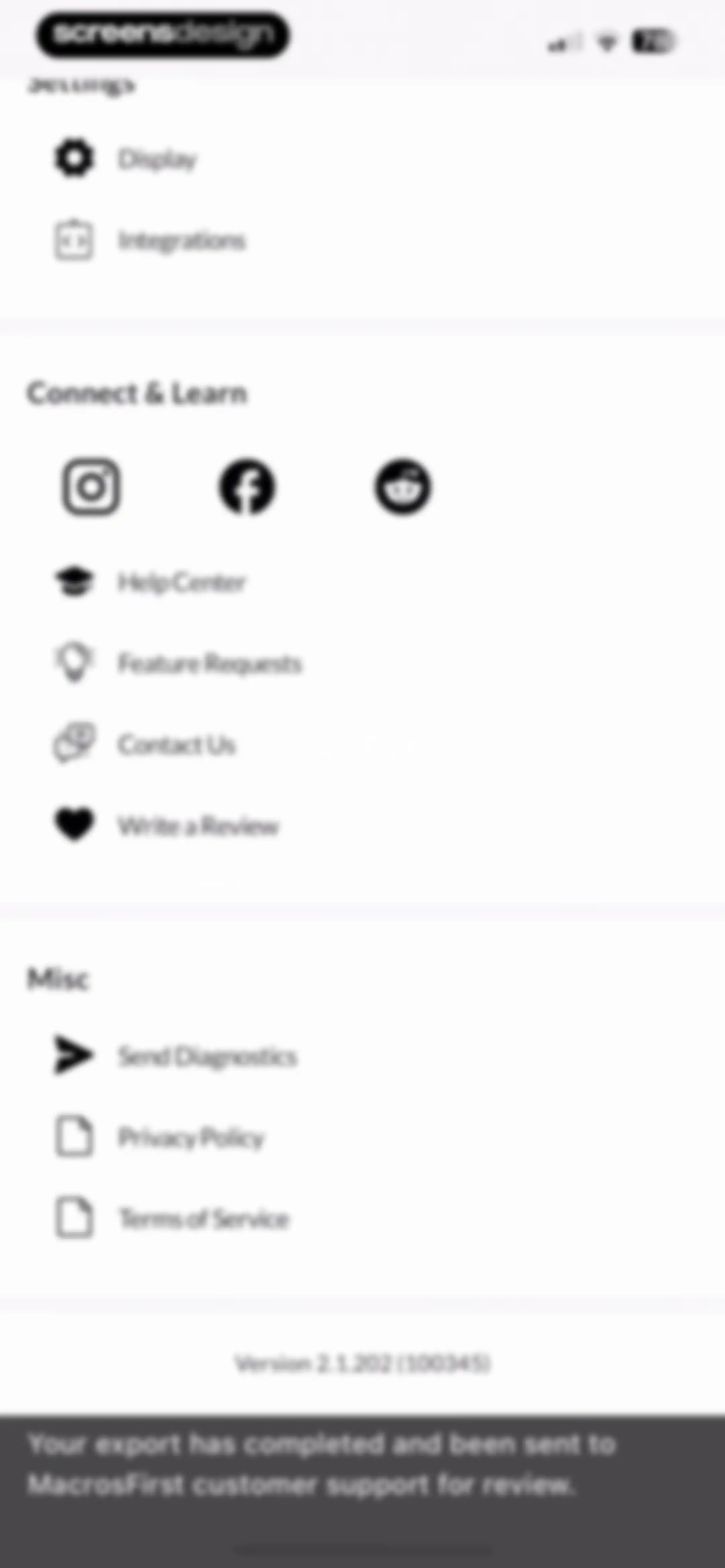 MacrosFirst - Macro Tracker screen 155