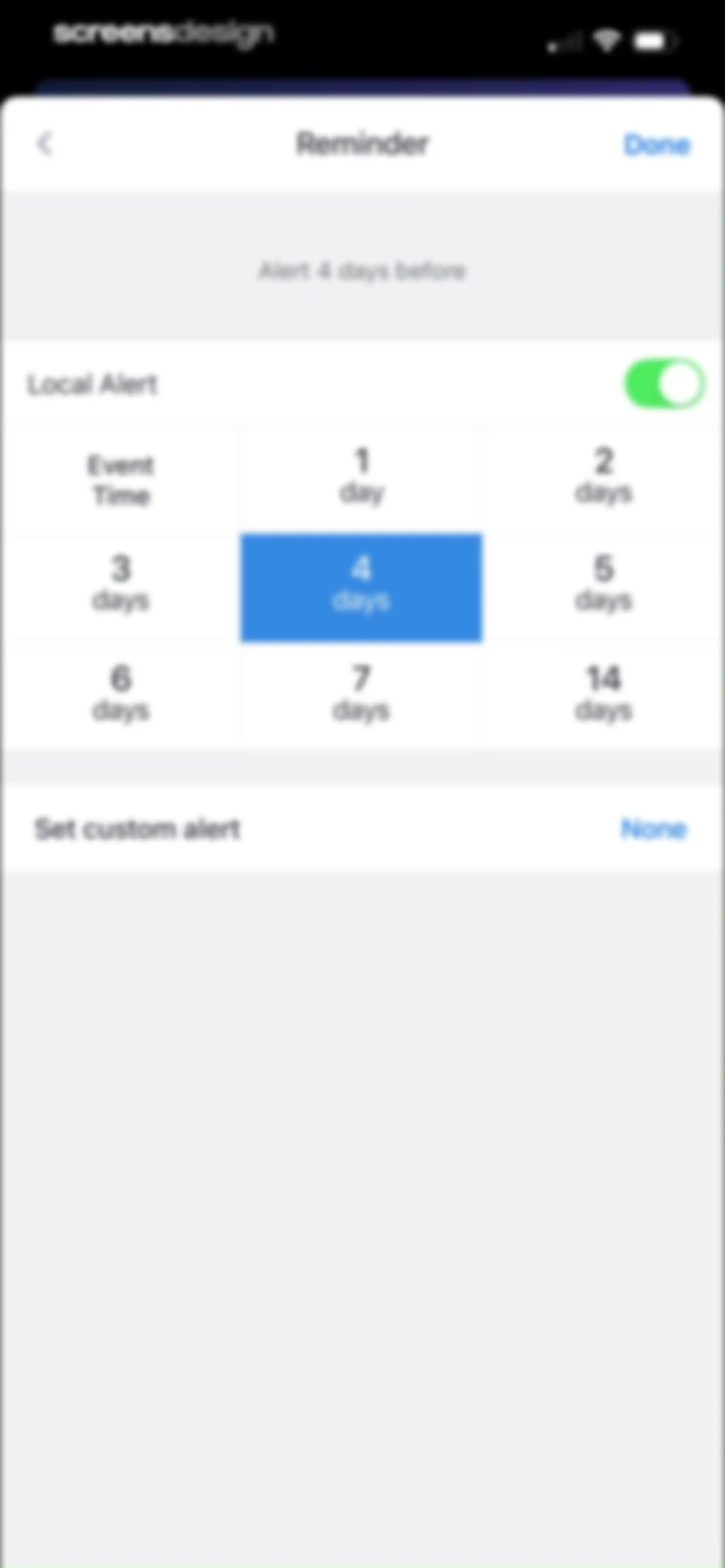 Calendars: Schedule Planner screen 61