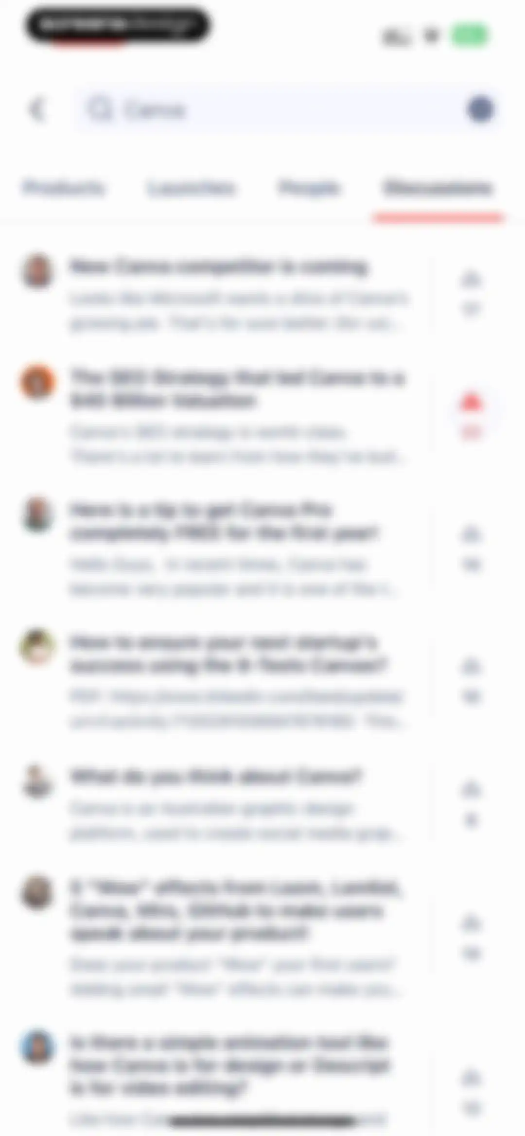 Product Hunt screen 78