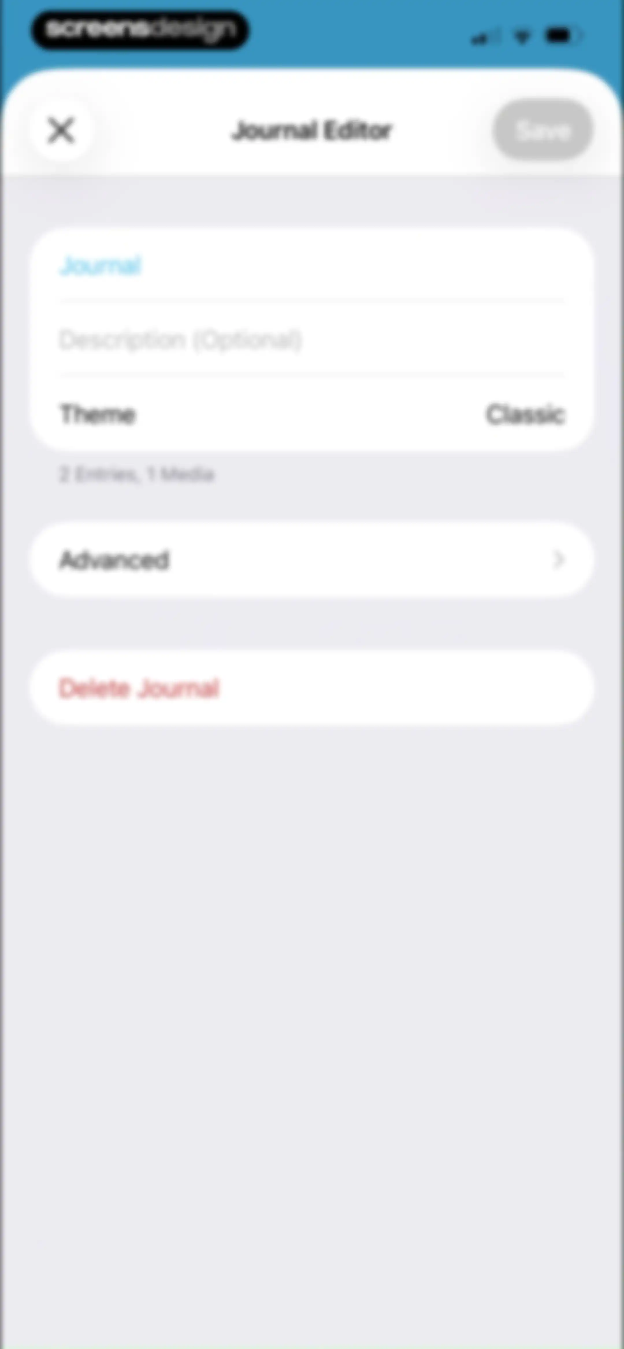 Day One: Daily Journal & Diary screen 55