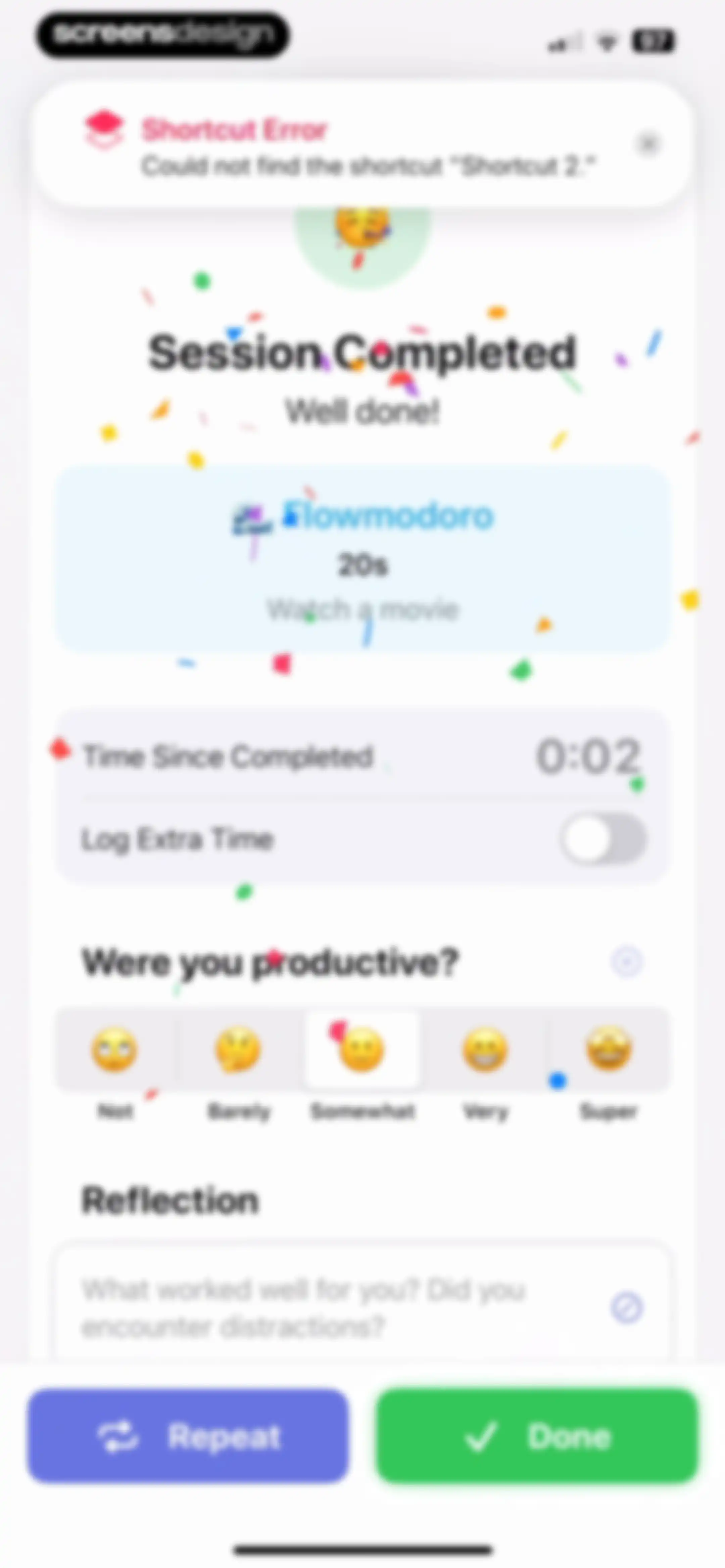 Focused Work - Pomodoro Timer screen 103