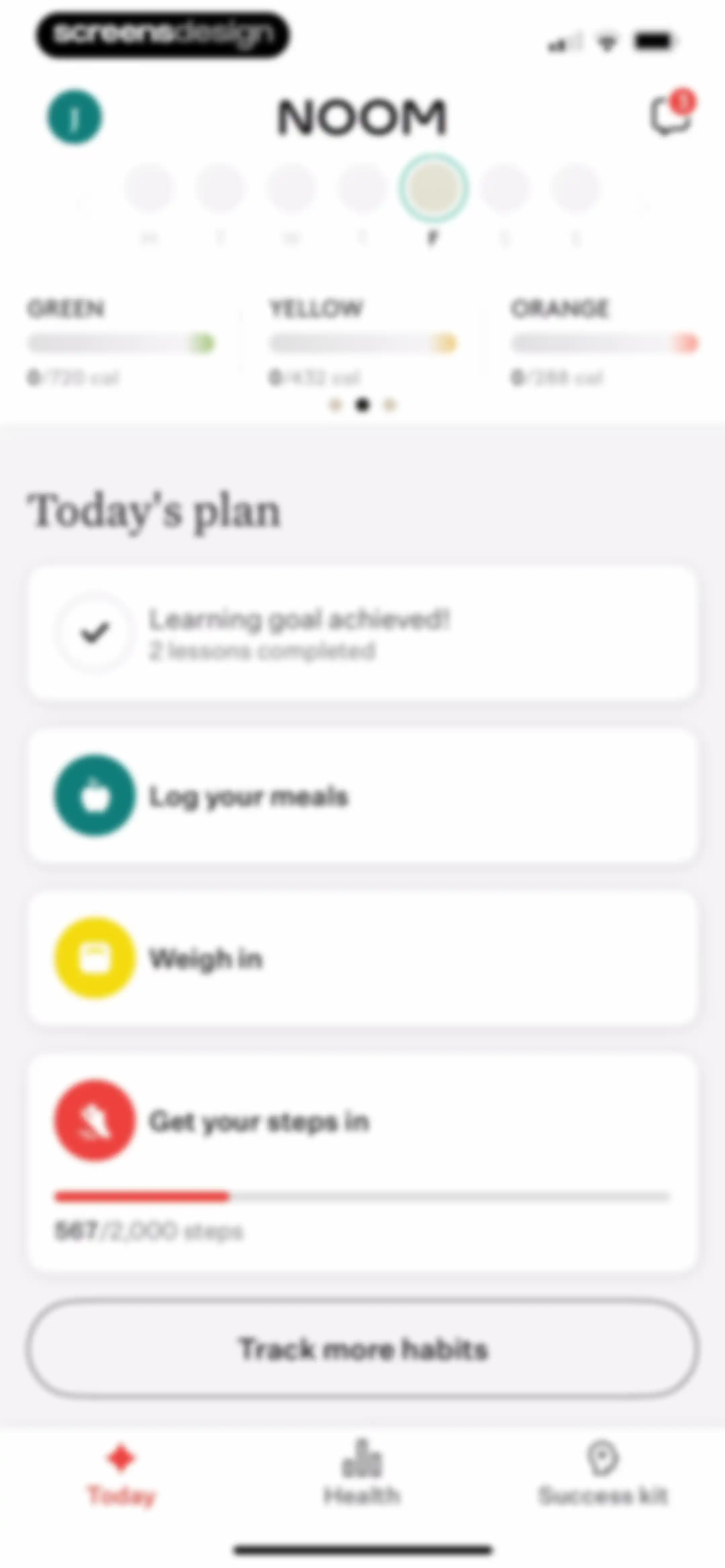 Noom Weight Loss, Food Tracker screen 131