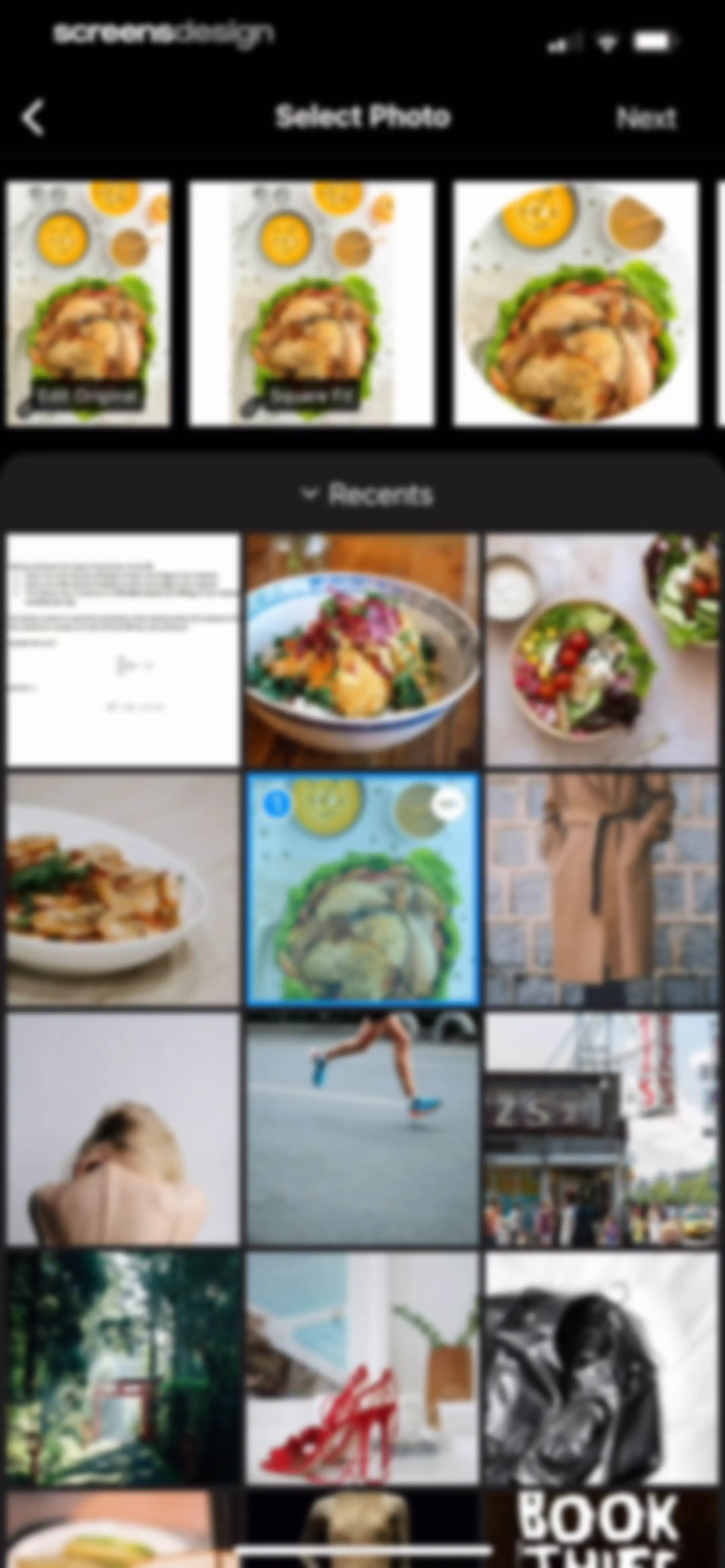 Layout for Instagram: Collage screen 14
